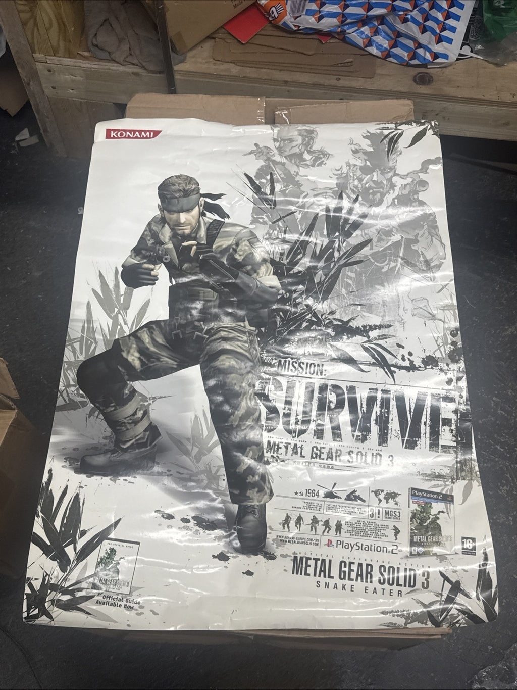 Metal Gear Solid 3 Promo Poster 2004 Ps2 Promotional Poster
