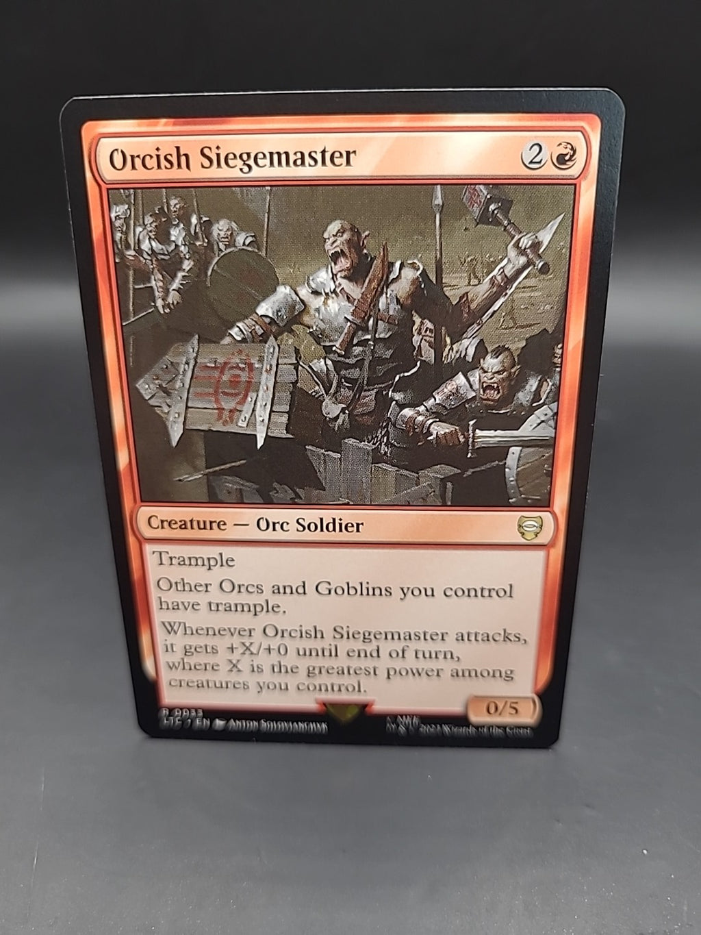 ORCISH SIEGEMASTER - Lord of the Rings - MTG - Magic the Gathering R 0033