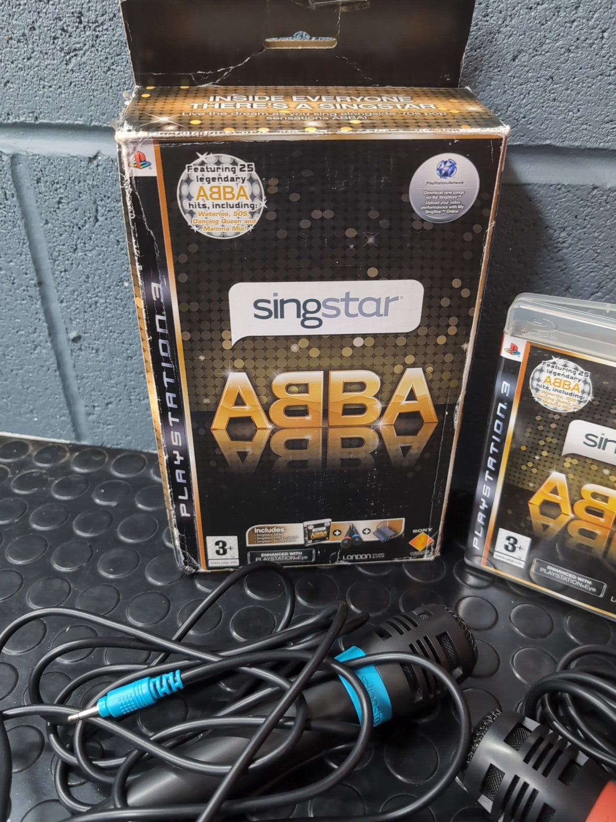 Abba Sing star PS3 Game And Microphones Boxed