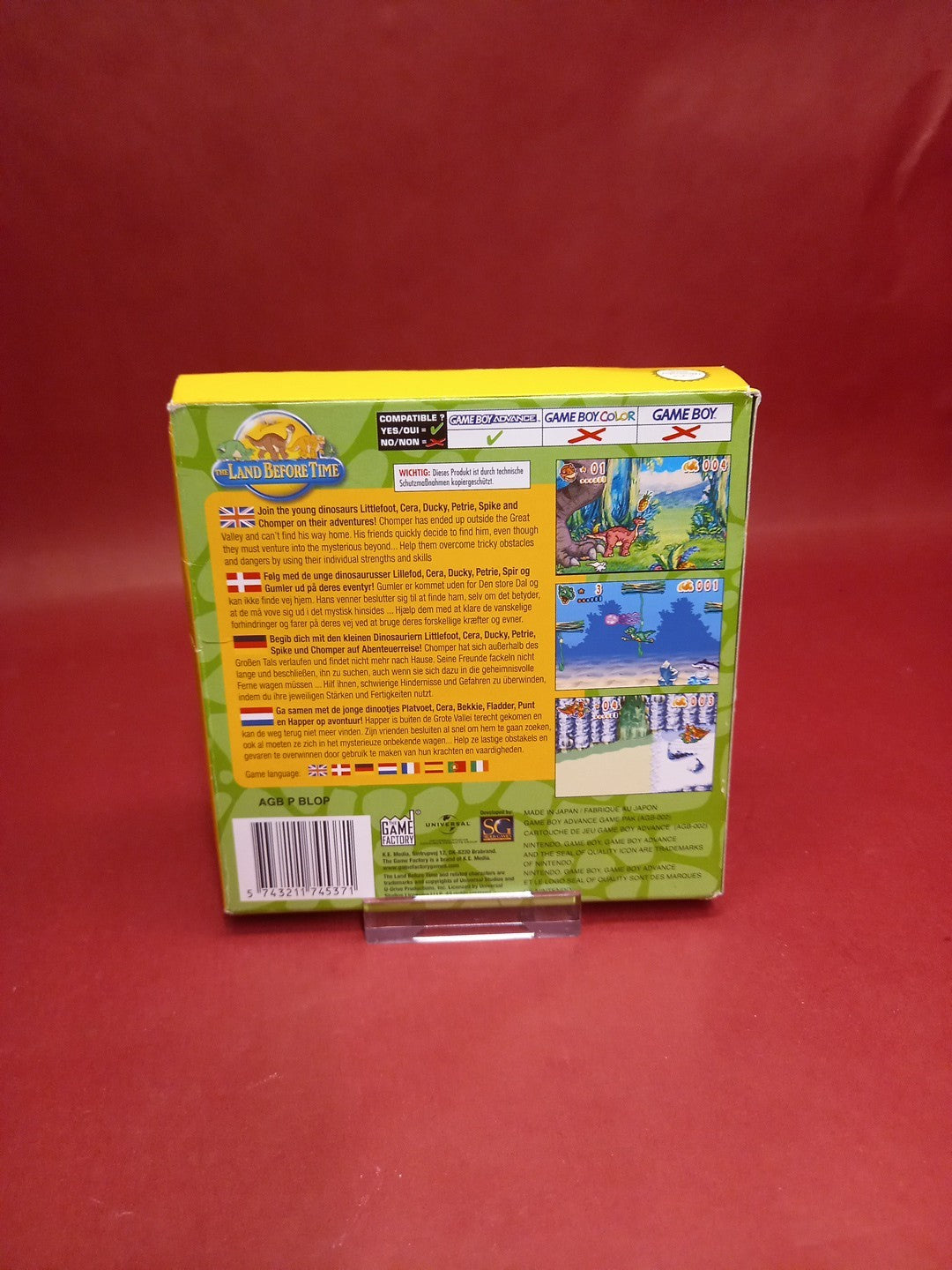 The Land Before Time Into The Mysterious Beyond Nintendo GBA Game