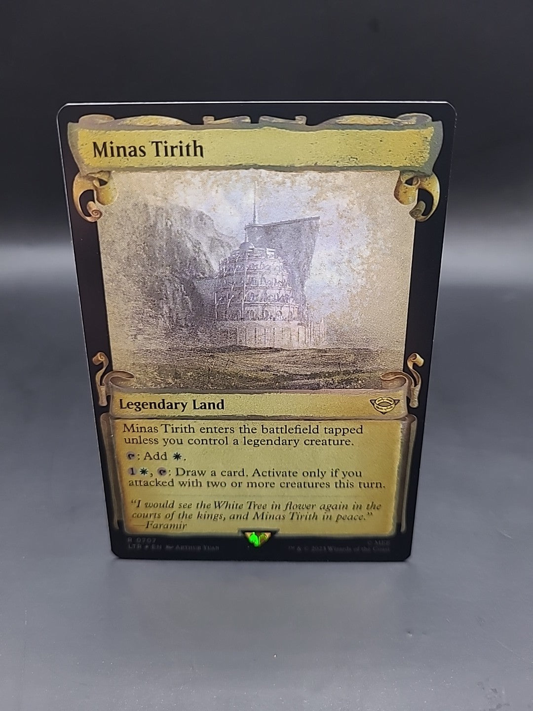 Minas Tirith FOIL / Magic MTG / Lord of the Rings - Rare - R 0707