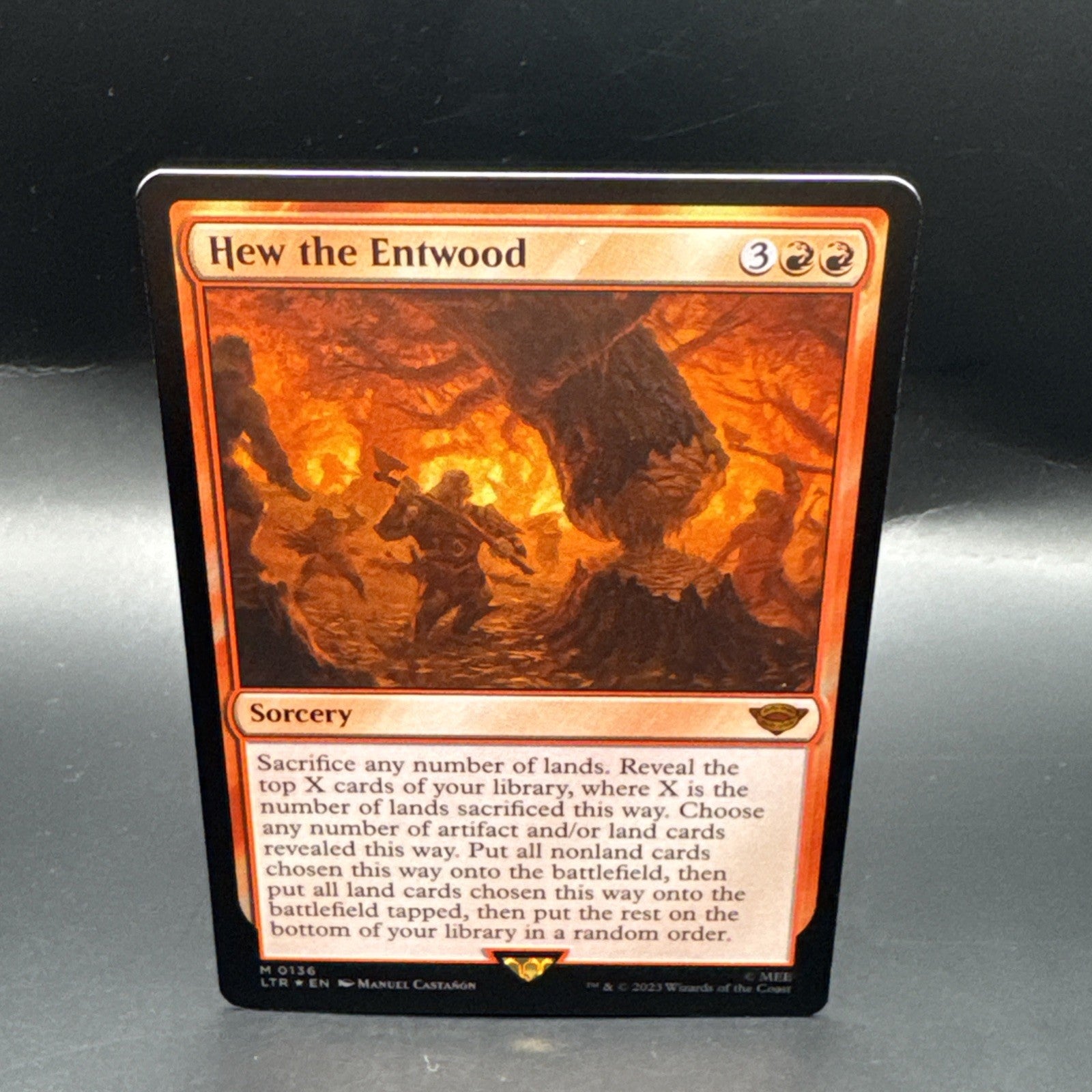 MTG LTR 0136 - “Hew the Entwood” - FOIL