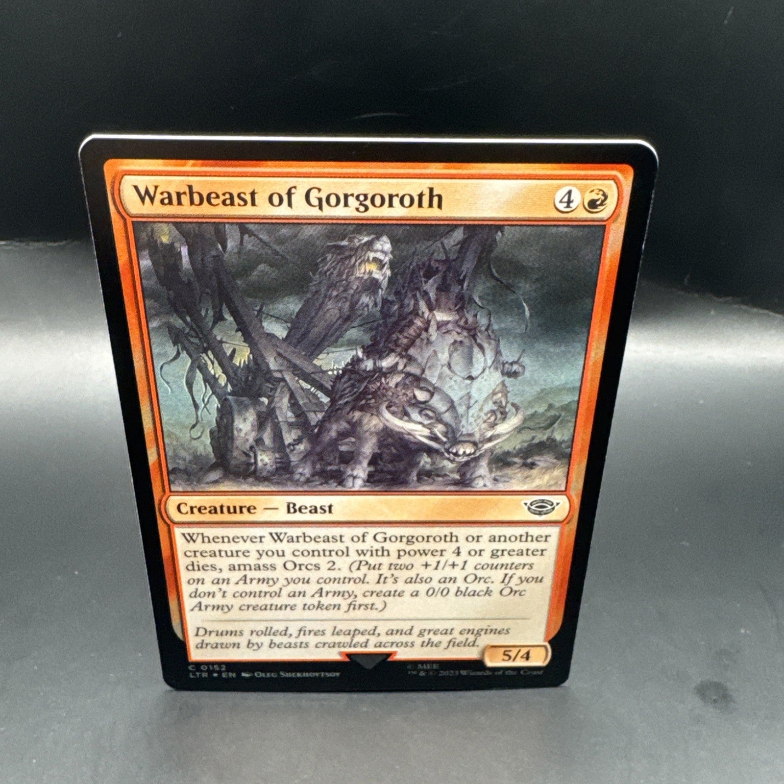 MTG Warbeast of Gorgoroth (FOIL) C0152 Lord of the Rings + 1 Regular Card