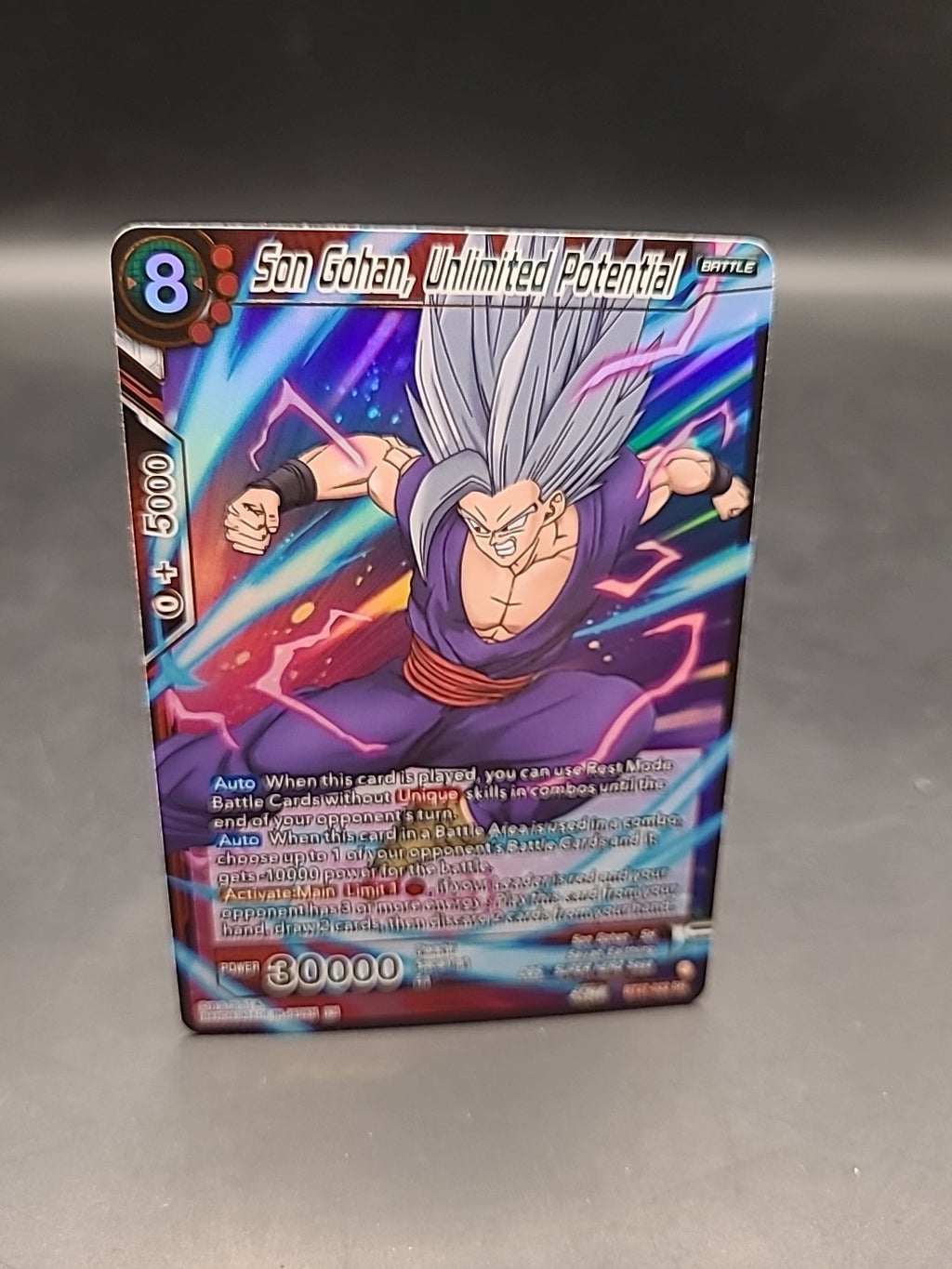 Son Gohan, Unlimited Potential BT27-022 SR - History Of Z Card DBS CG
