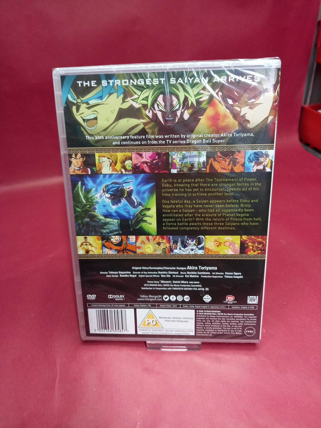 Dragon Ball Super Broly - The Movie Madman DVD Region 2 - New & Sealed