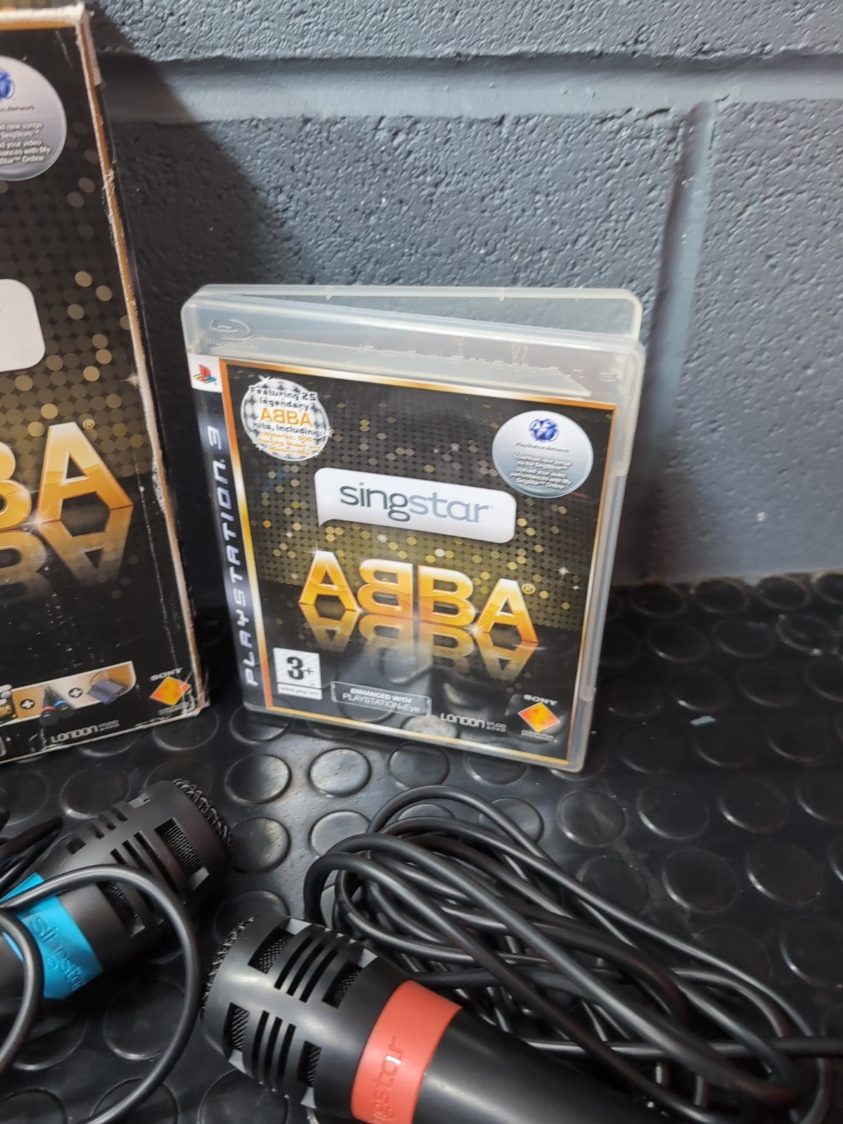 Abba Sing star PS3 Game And Microphones Boxed