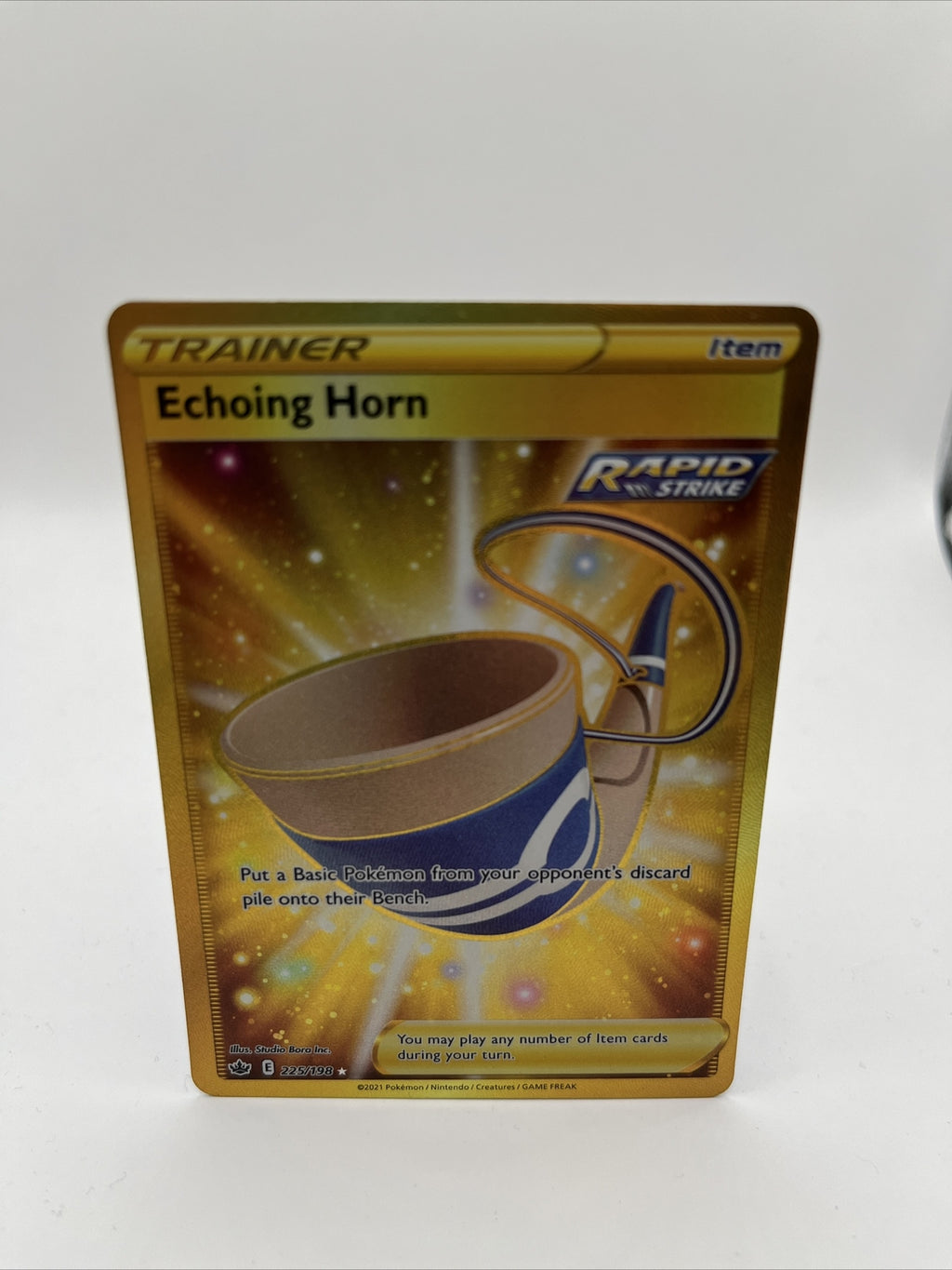 Pokémon Card Echoing Horn 225/198 Chilling Reign Holo