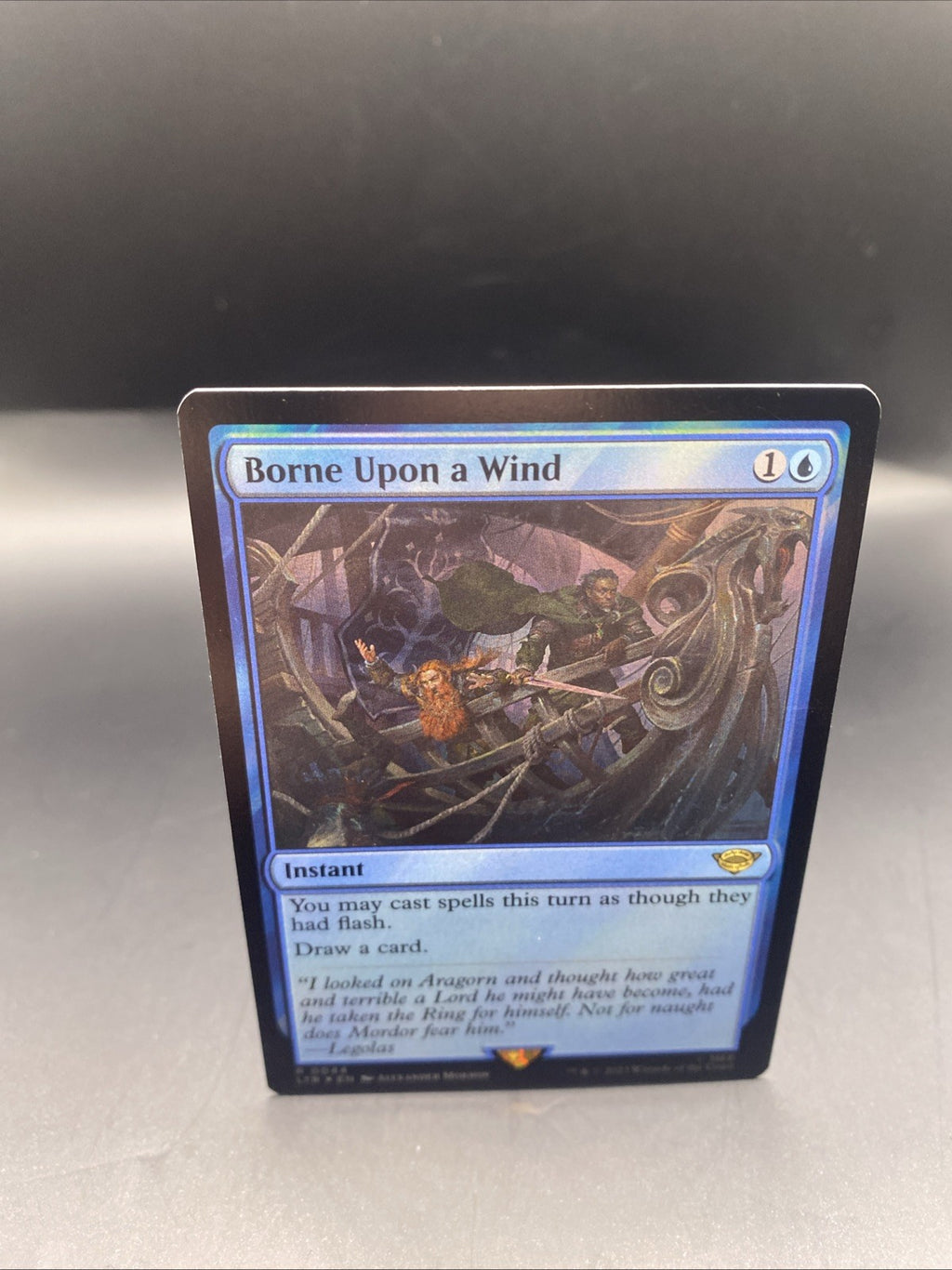 Borne Upon A Wind FOIL Magic The Gathering Rare Lord Of The Rings Middle MTG 44
