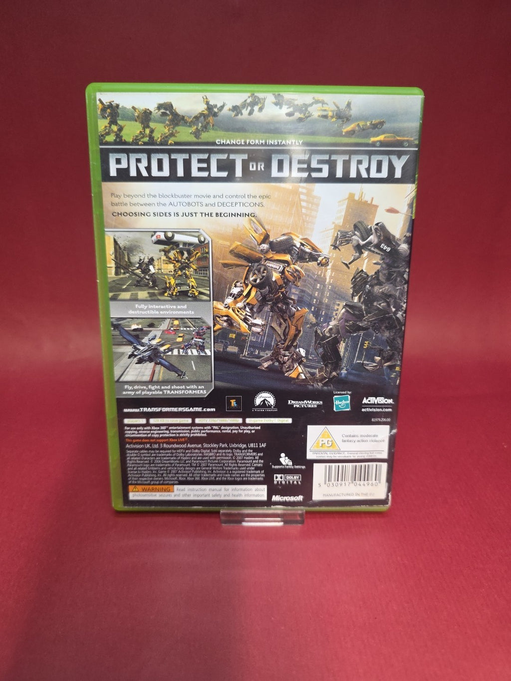Transformers: The Game (Xbox 360, PAL, incl. manual)
