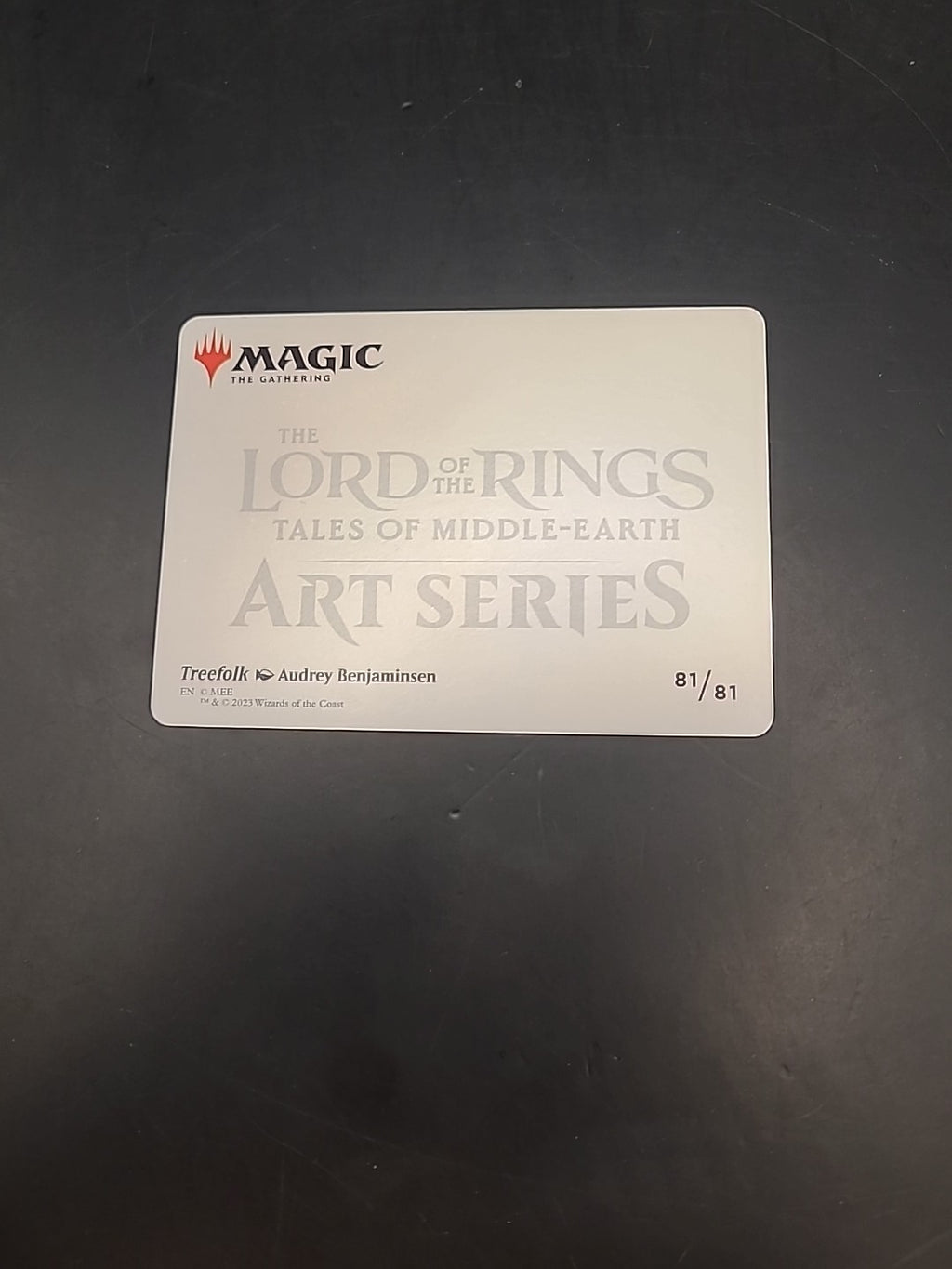 MTG Treefolk Lord Of The Rings Art Series 81/81