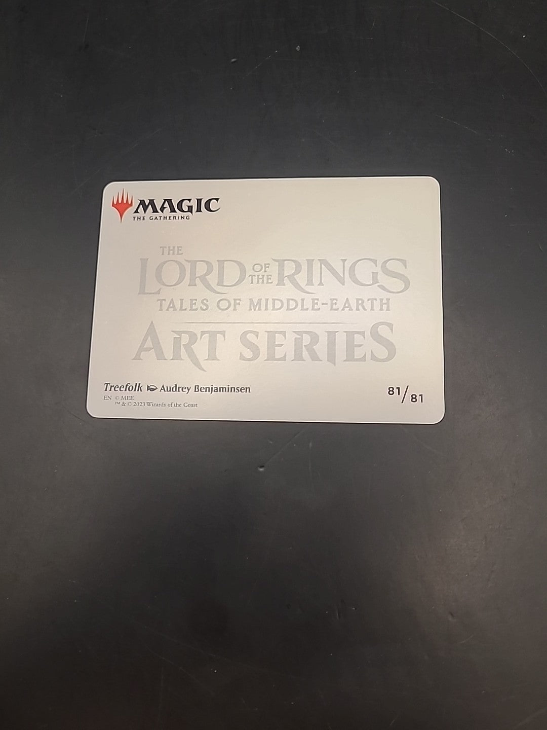 MTG Treefolk Lord Of The Rings Art Series 81/81