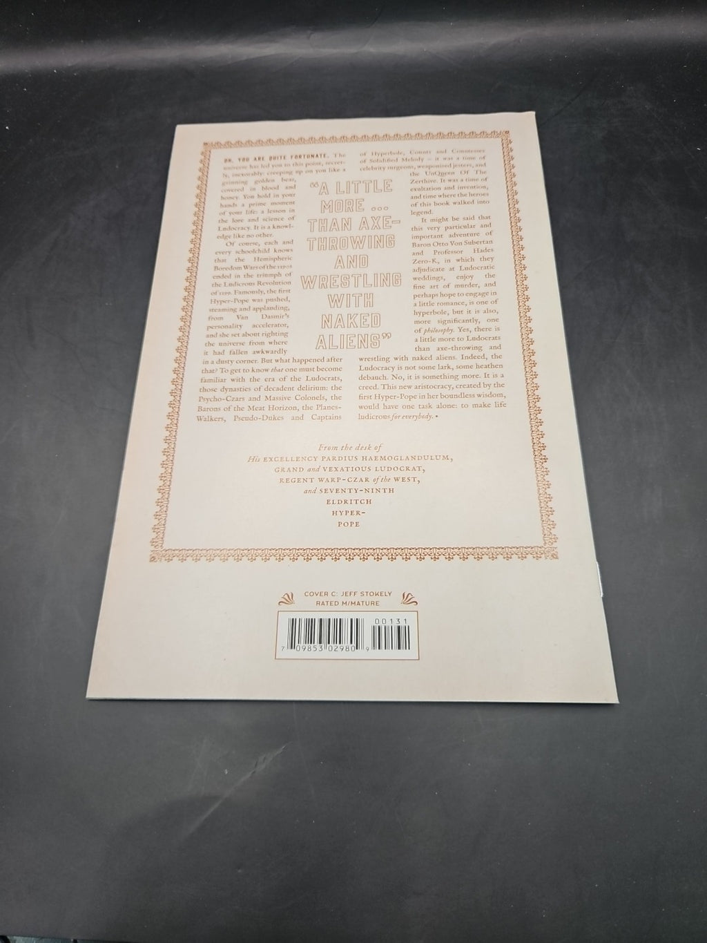 Ludocrats Comic #1 (Of 5) Cvr C April Fools Variant 473,223,864th Printing