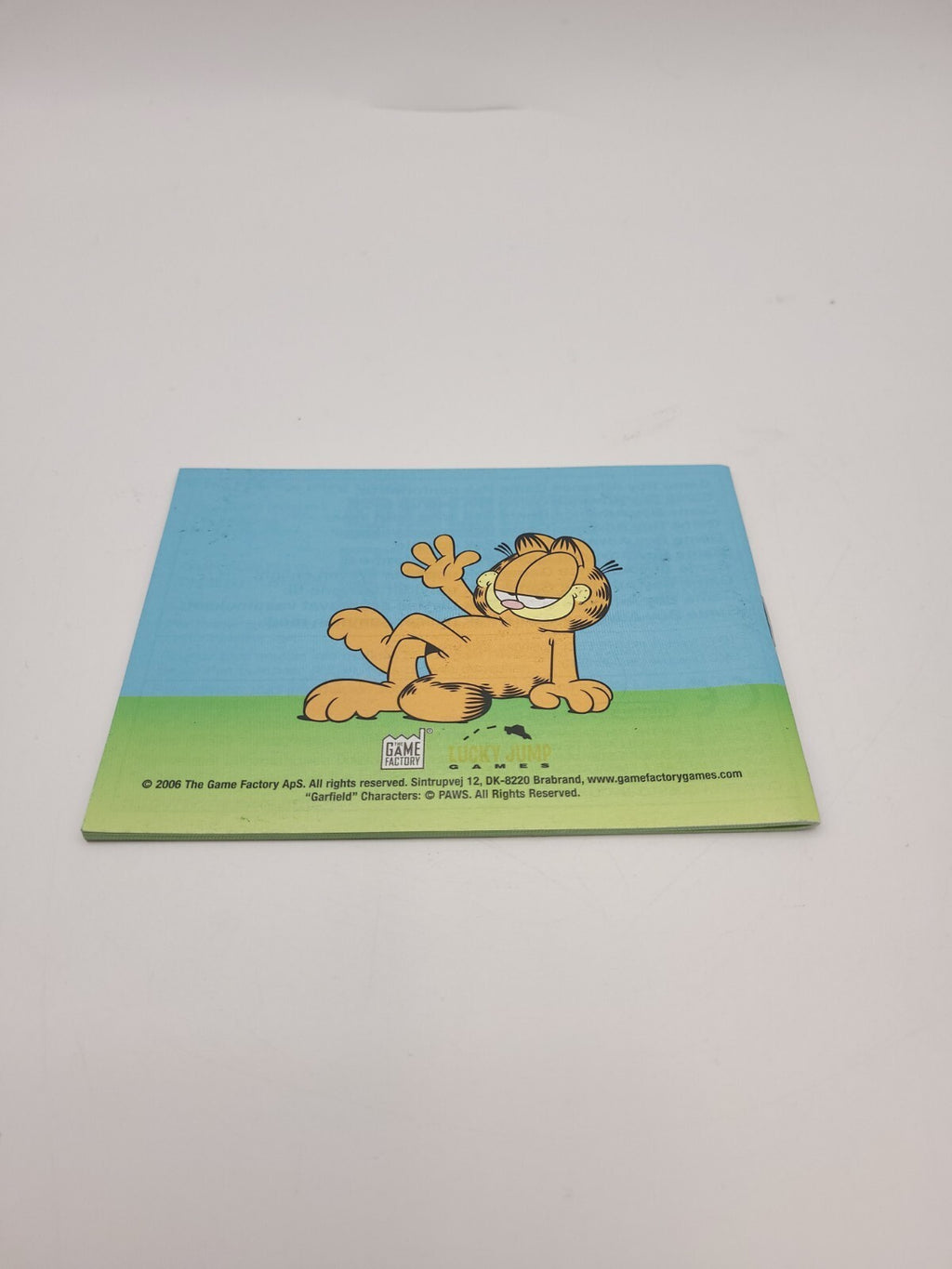 Garfield And The Nine Lives Nintendo Game Boy Advance - Manual Only