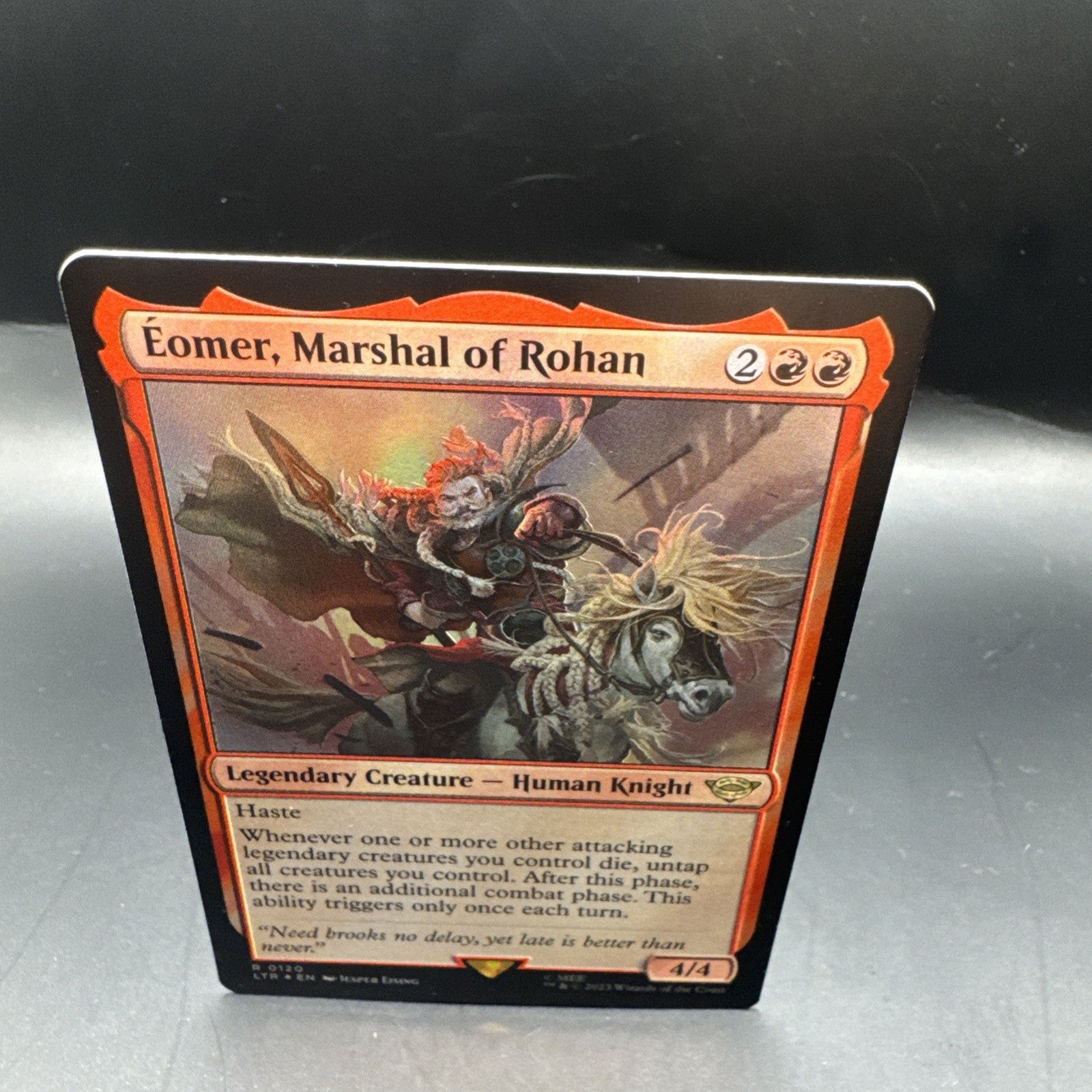 MTG FOIL Eomer, Marshal of Rohan -LTR- : Tales of Middle-Earth R0120