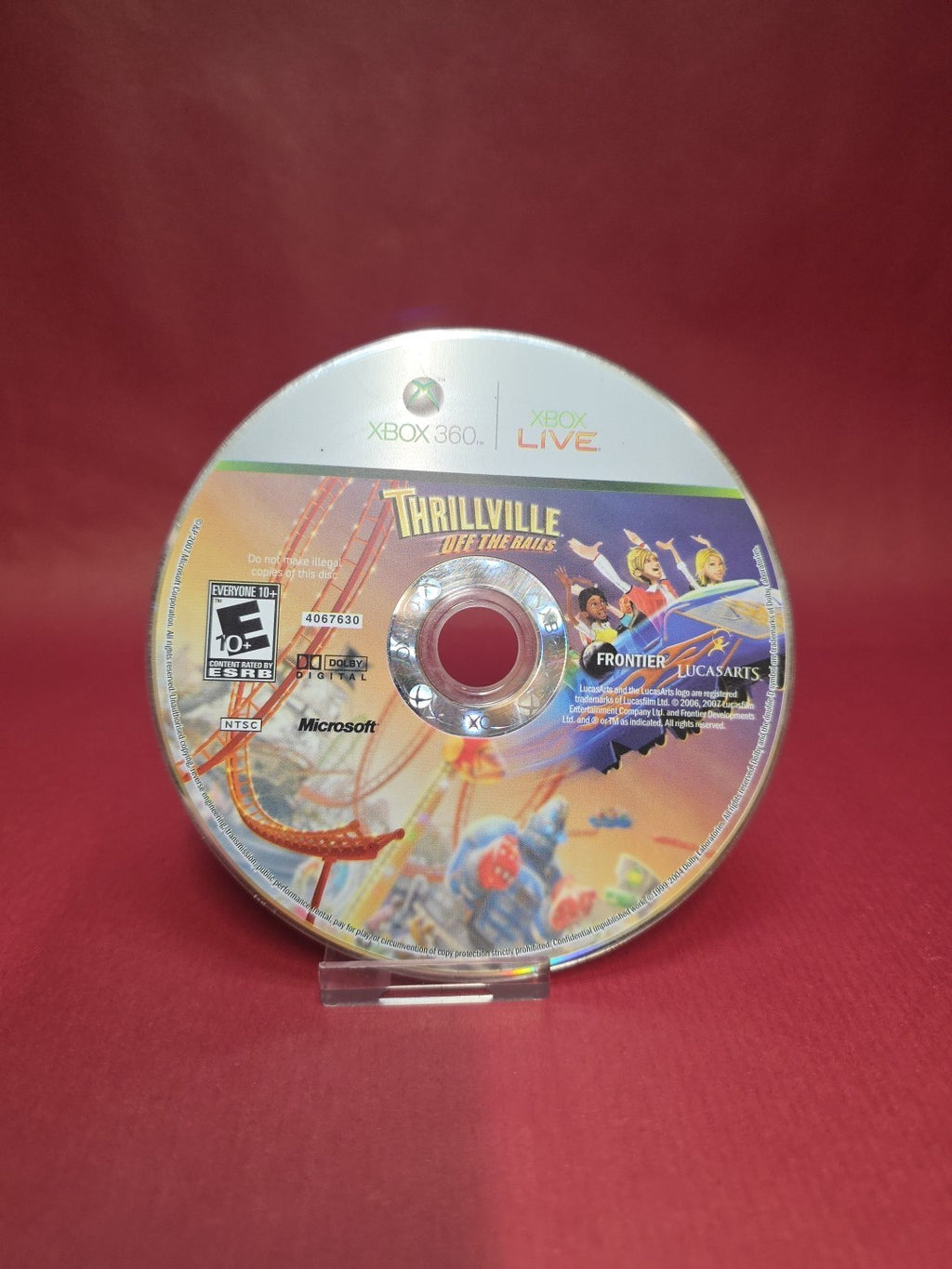 THRILLVILLE: Off The Rails.  Xbox 360.  NTSC-US/C.  Disc Only