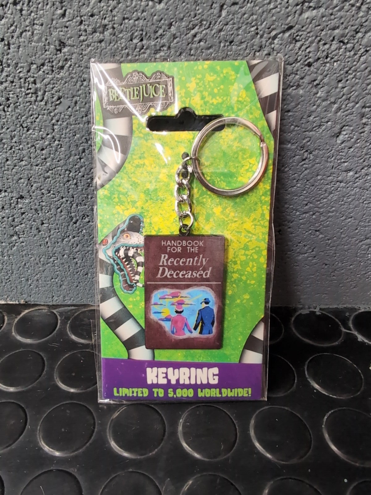 Beetlejuice Handbook of the Recently Deceased Keyring - Only 5,000 Worldwide
