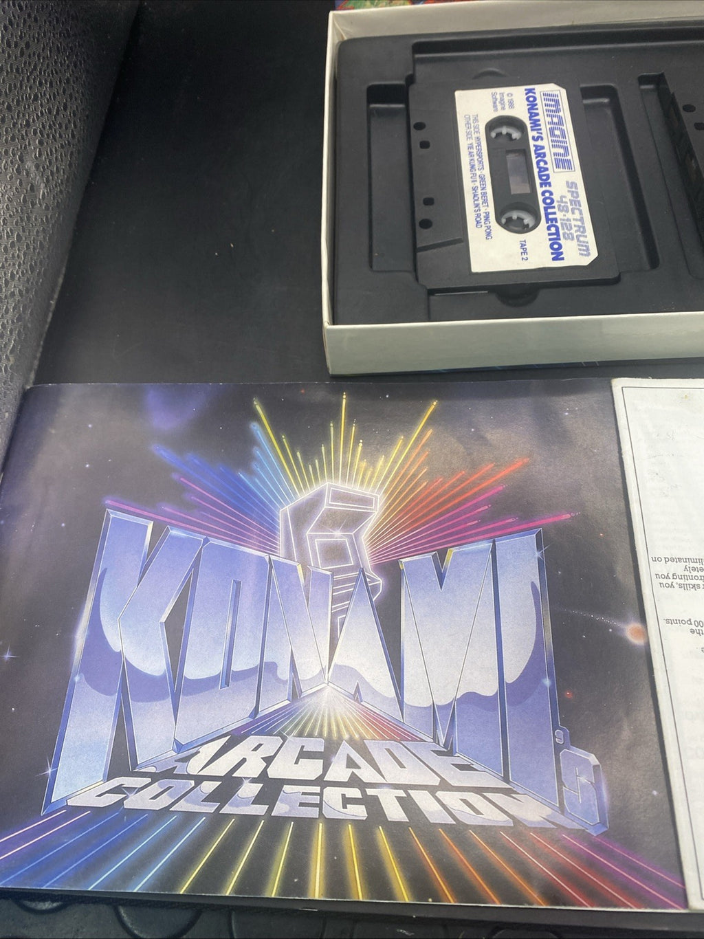 VINTAGE SPECTRUM KONAMI ARCADE COLLECTION TAPE CASSETTE VIDEO GAME 464 664 6128