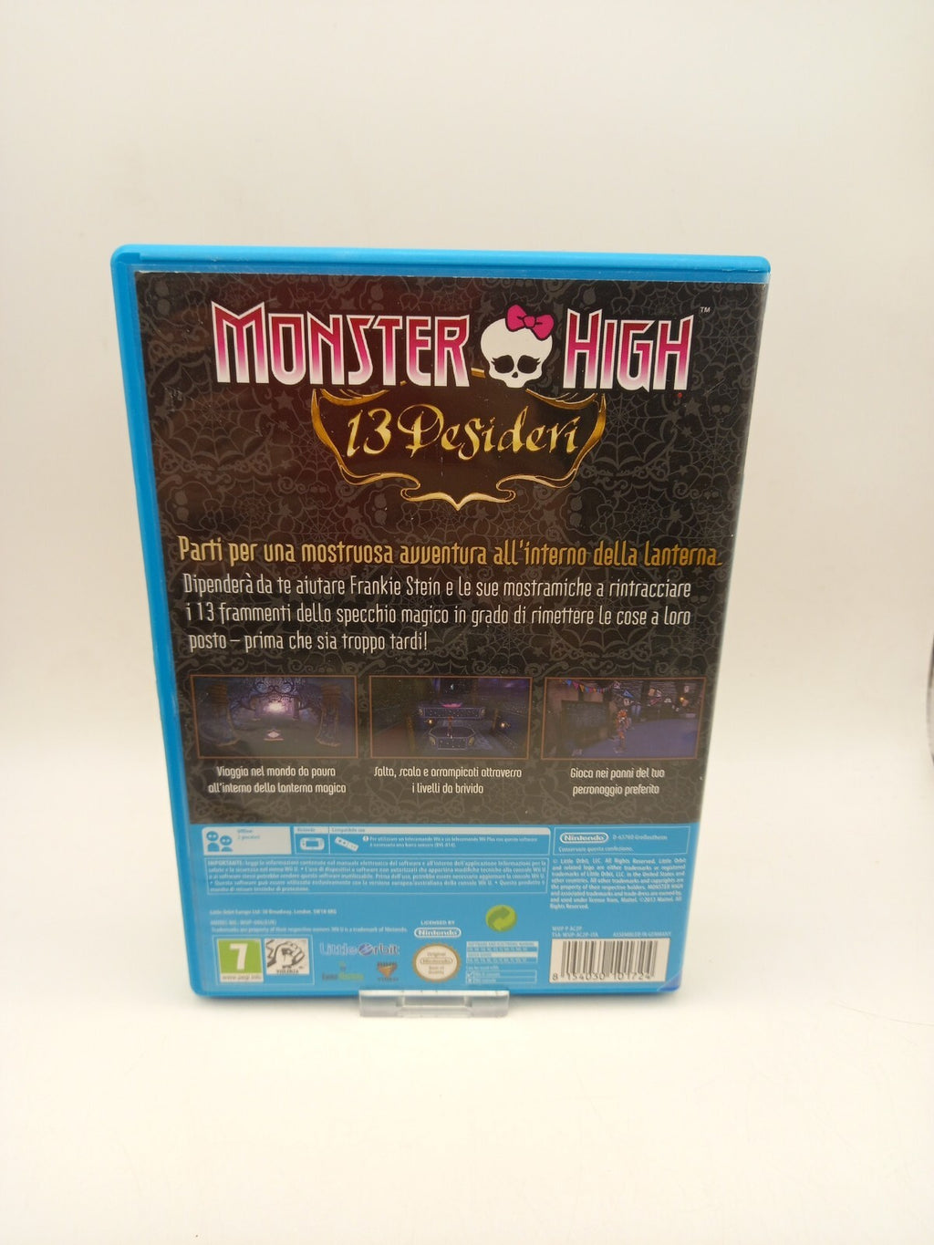 Monster High 13 Wishes Nintendo Wii U Game - Spanish Art Cover