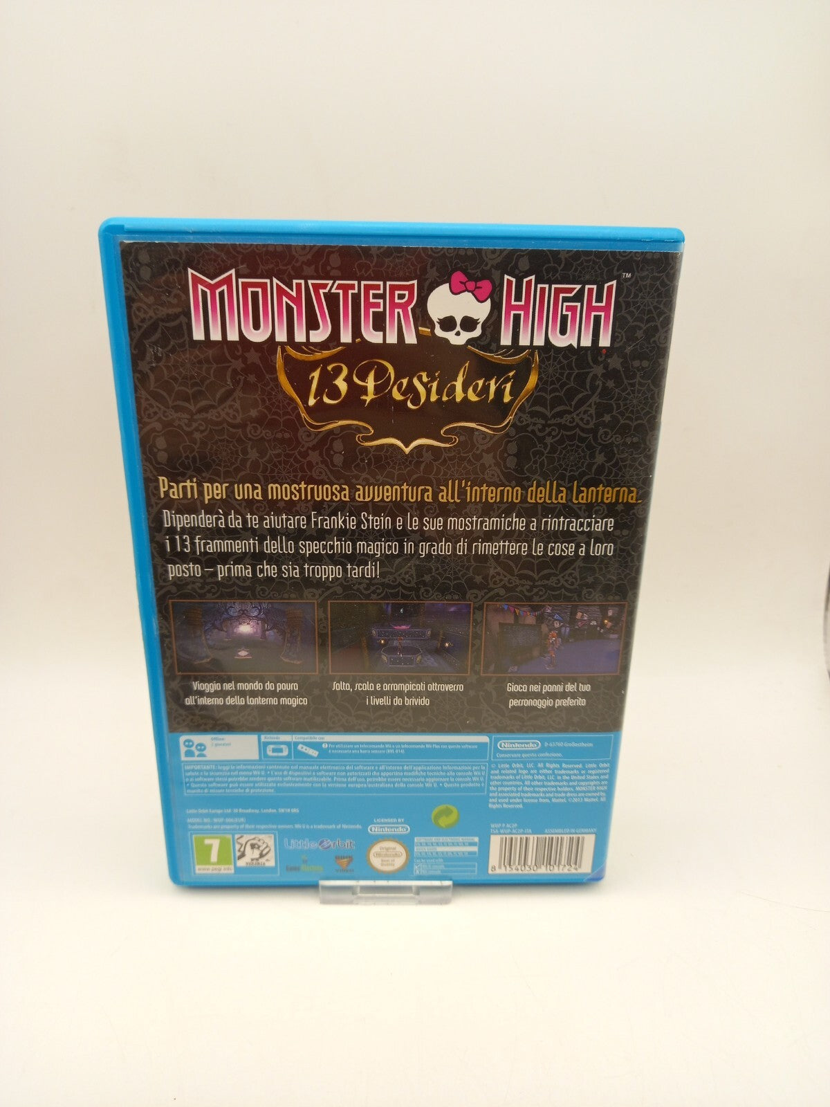 Monster High 13 Wishes Nintendo Wii U Game - Spanish Art Cover