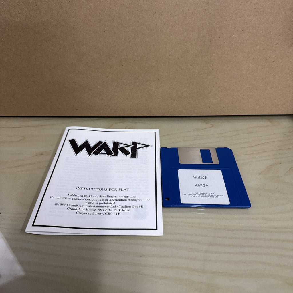 Warp - Commodore Amiga Big Box CIB - Thalion / Grandslam - Cult Shoot 'em Up