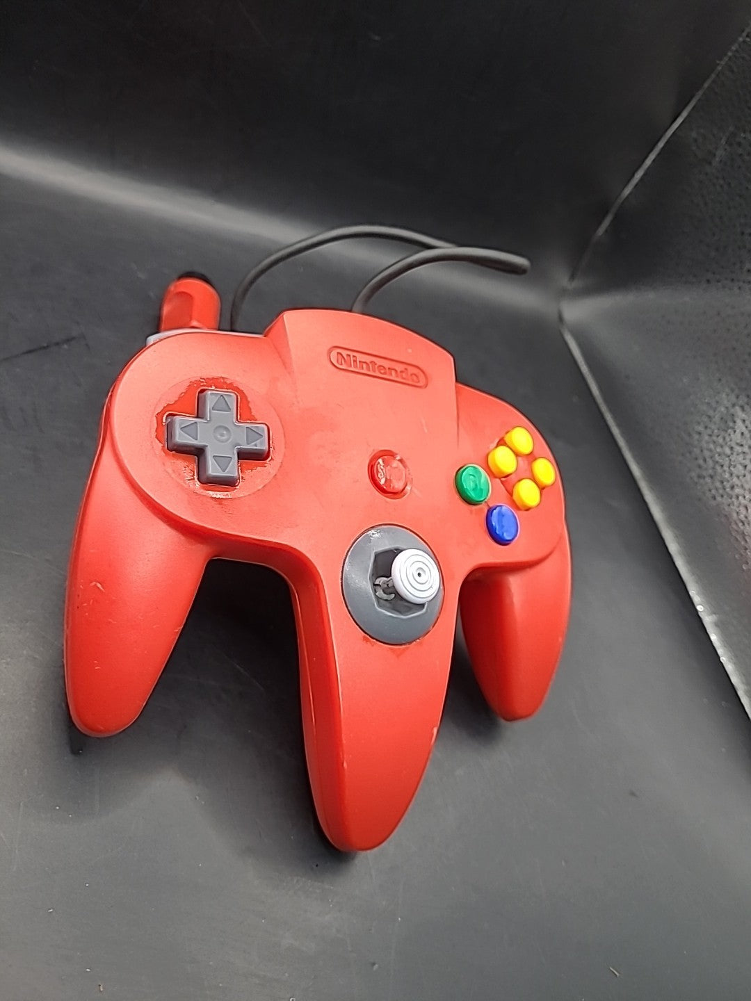 Red  Nintendo N64 Controller Official Control Pad  