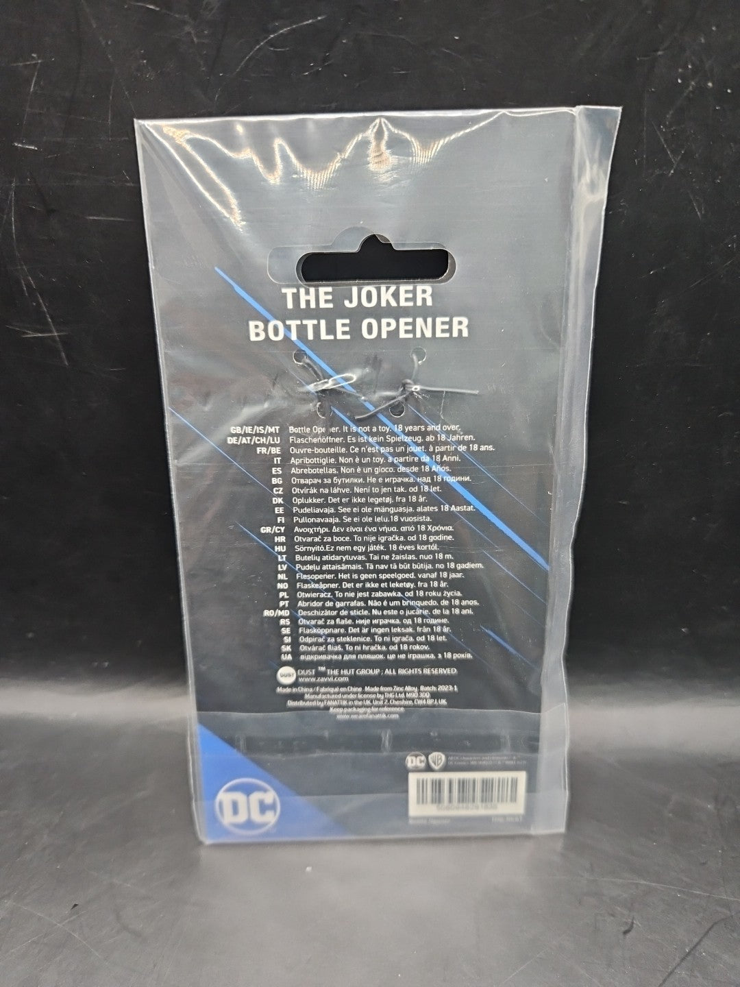 DC Comics Batman The Joker Club Enamel Metal Bottle Opener