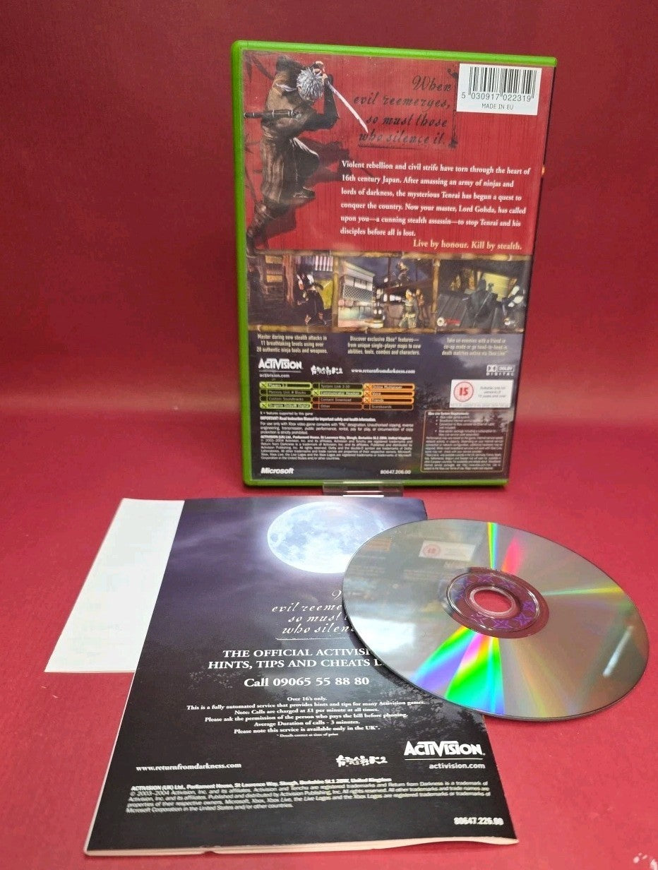 Tenchu: Return from Darkness (Microsoft Xbox, 2004) - European Version