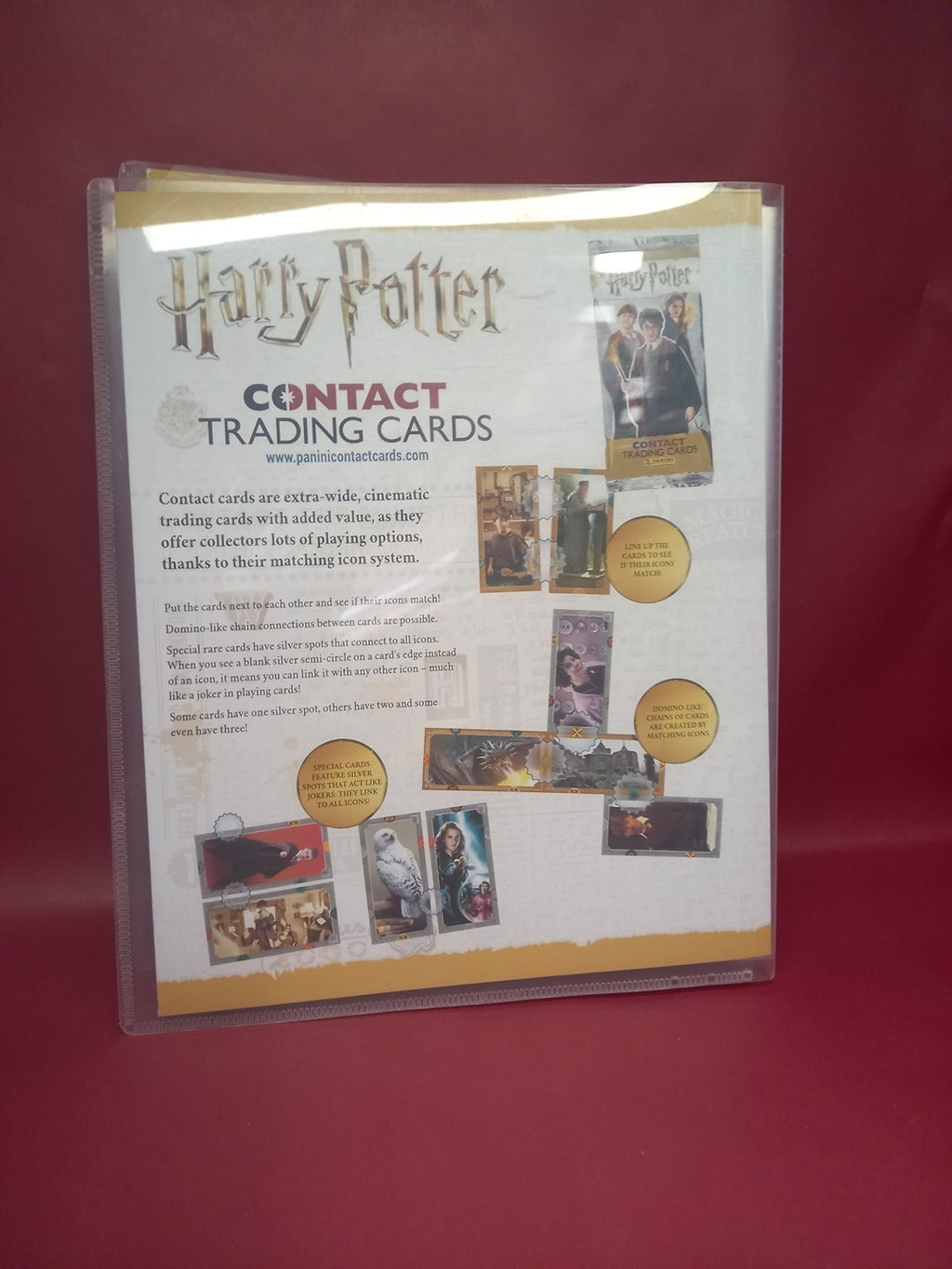 Harry Potter (Contact) Trading Card Album Complete With 140 Trading Cards 