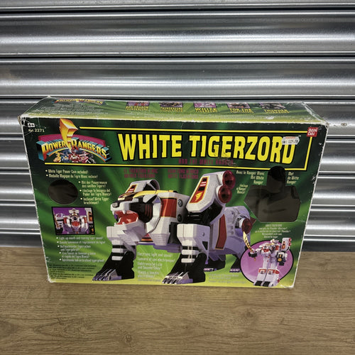 1994 Original Bandai Mighty Morphin Power Rangers White Tigerzord With Manual