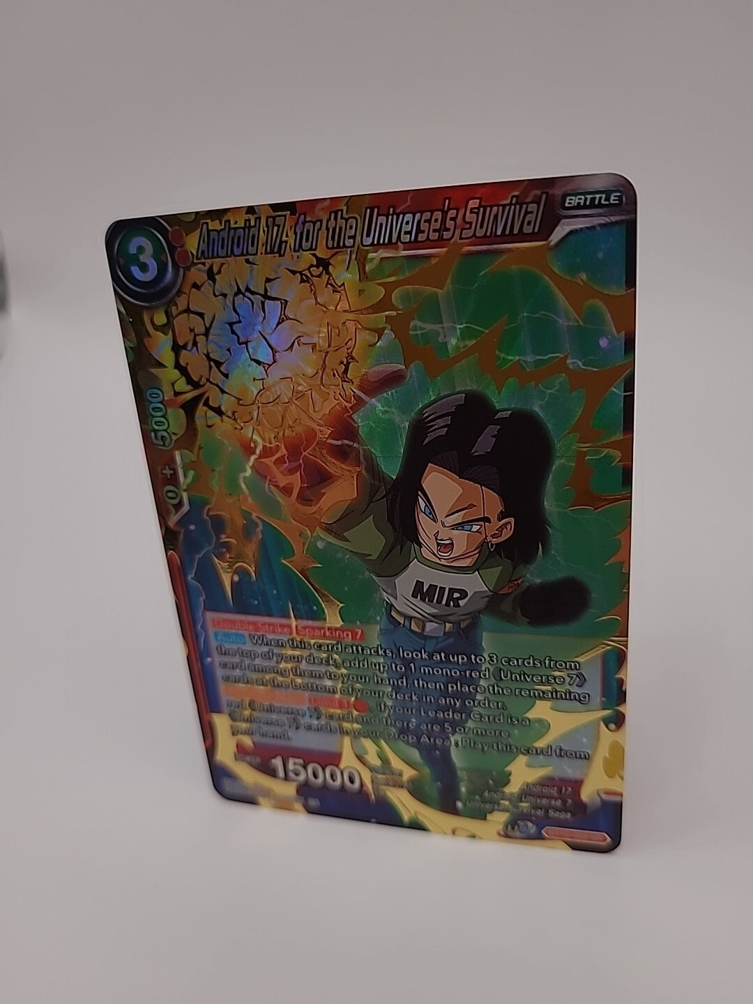 Dragon Ball Super Card Android 17 For The Universe Survival BT16-008 SR