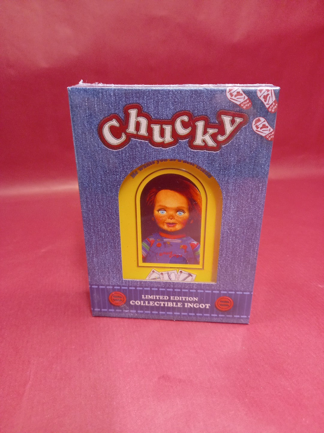 Chucky Ltd Edition (1988 Worldwide) Collectible Ingot & Display Childs Play