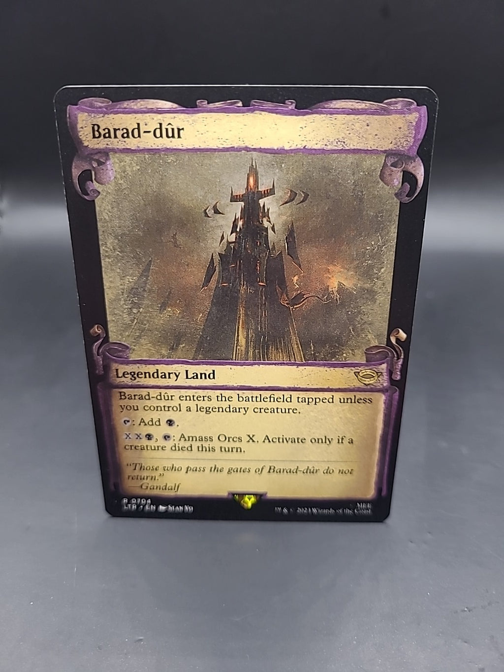 Barad-Dur - Showcase Scrolls Non-foil - The Lord Of The Rings - NM Mtg R 0704