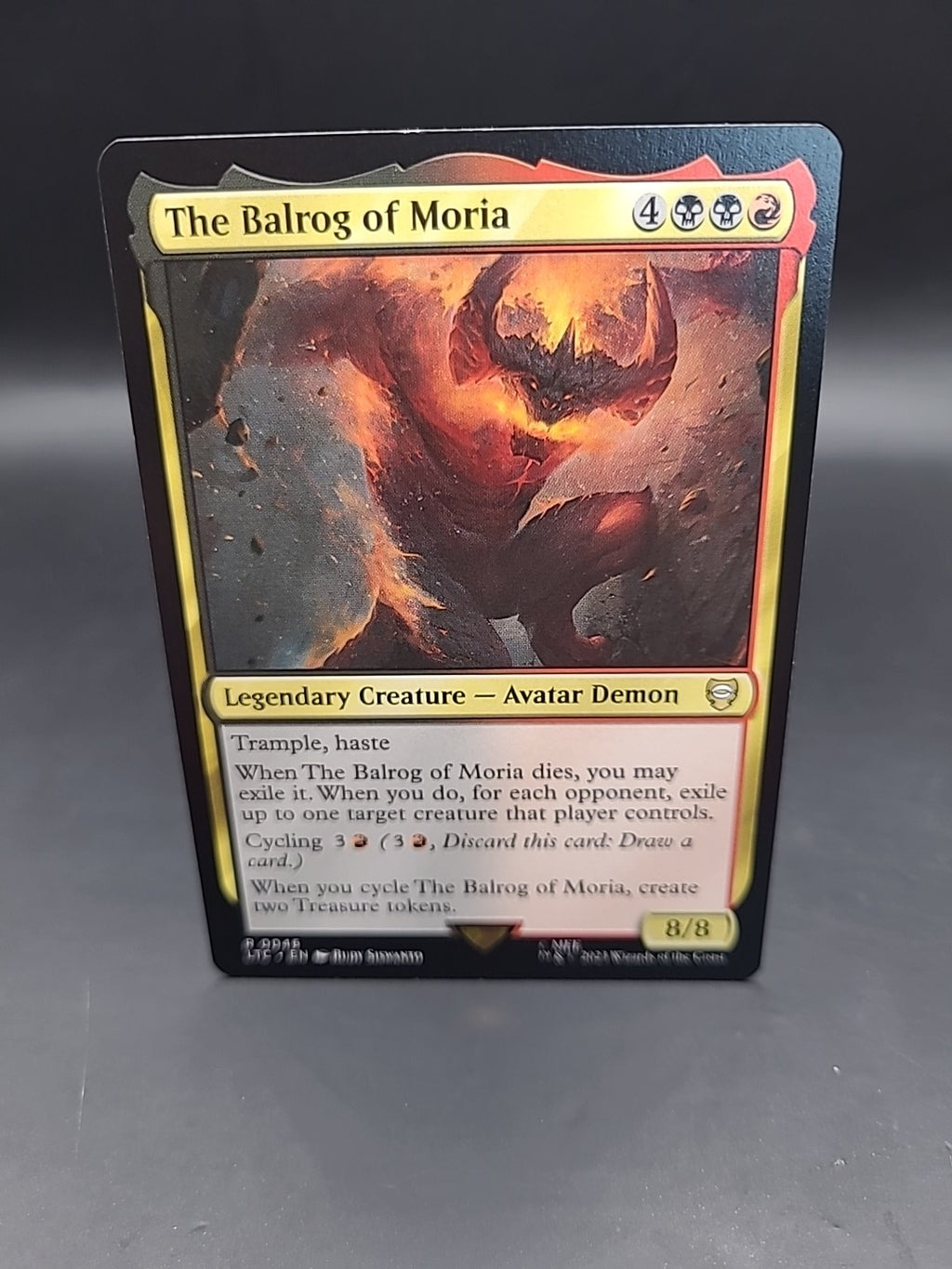 MTG The Balrog of Moria 0046 Commander: The Lord of the Rings NM