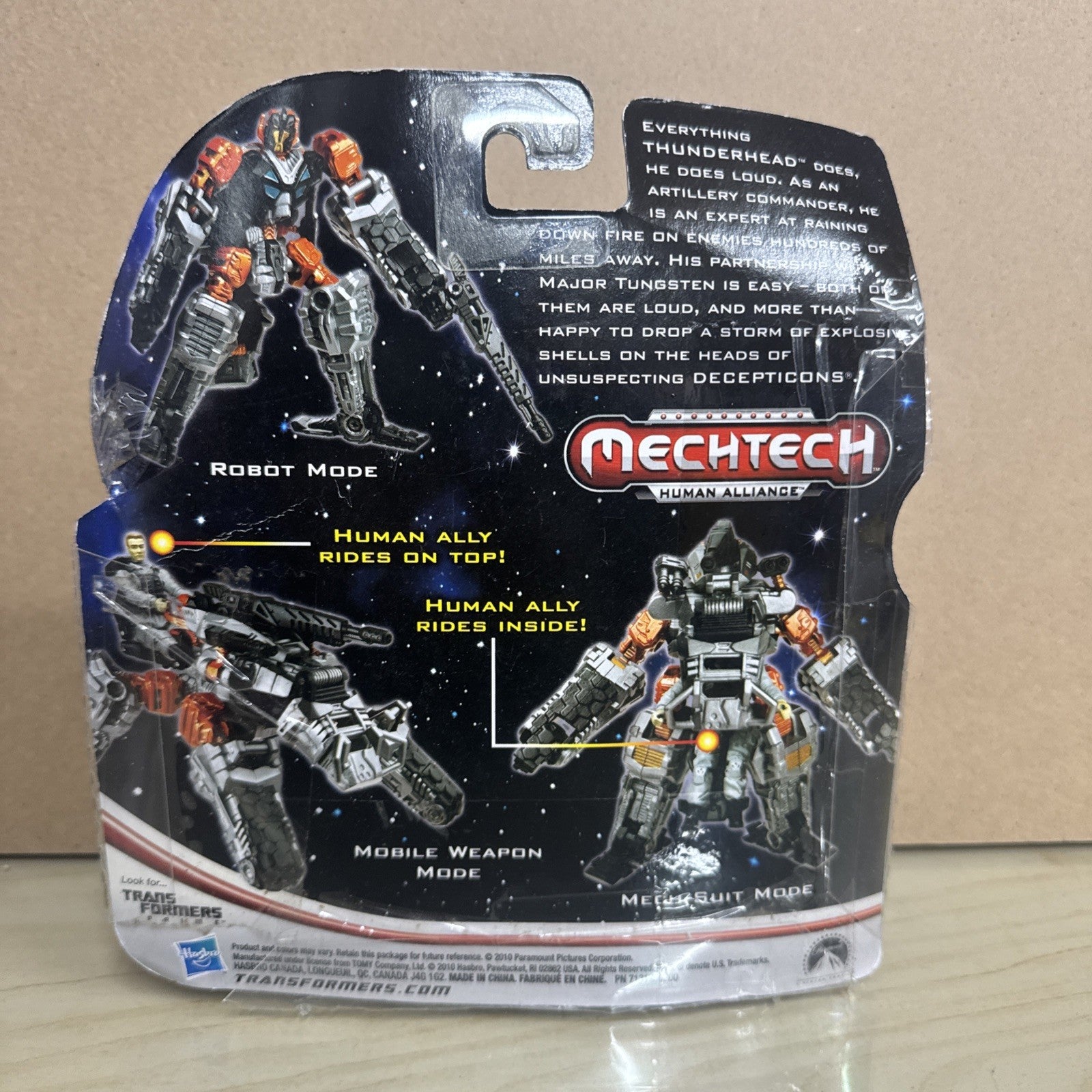 TRANSFORMERS DARK OF THE MOON MECHTECH  THUNDERHEAD HASBRO