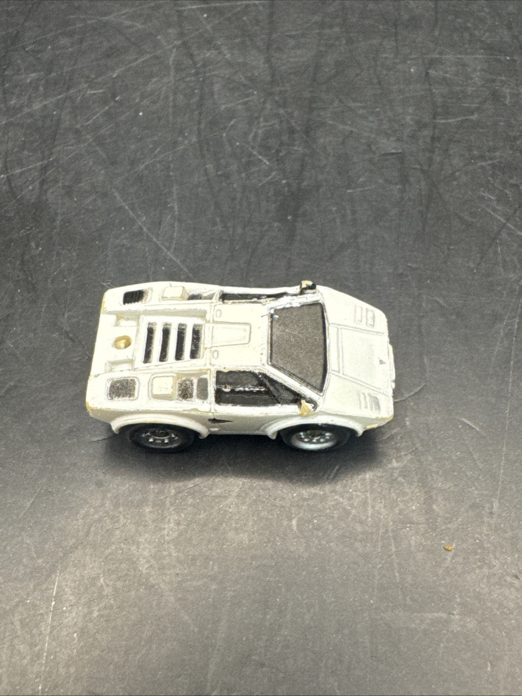 Micro Machines Lamborghini Countach White Missing Spoiler