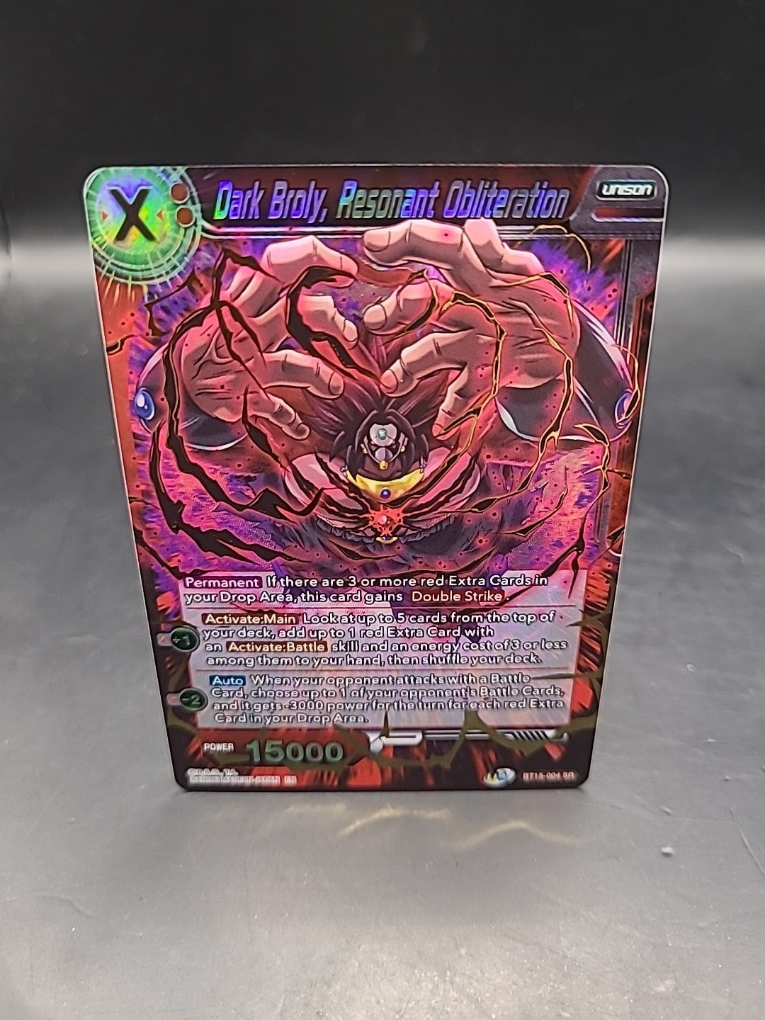 Dark Broly, Resonant Obliteration (BT15-004 SR) - Saiyan Showdown DBS