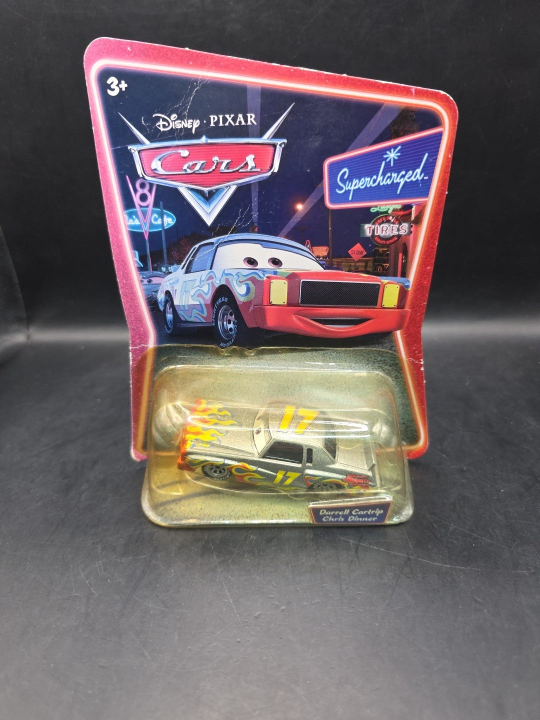 Disney Cars Darrell Cartrip Chris Dinner Toy Pixar Mattel Sealed