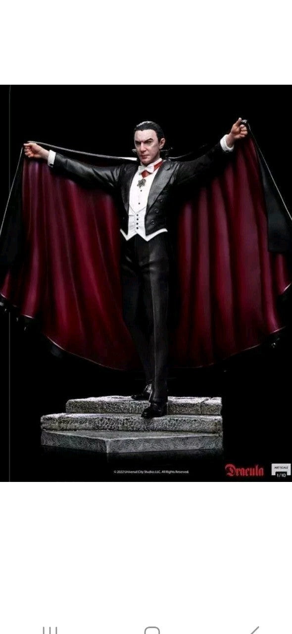 Universal Monsters Dracula 1/10 Scale Statue Iron Studios - Brand New