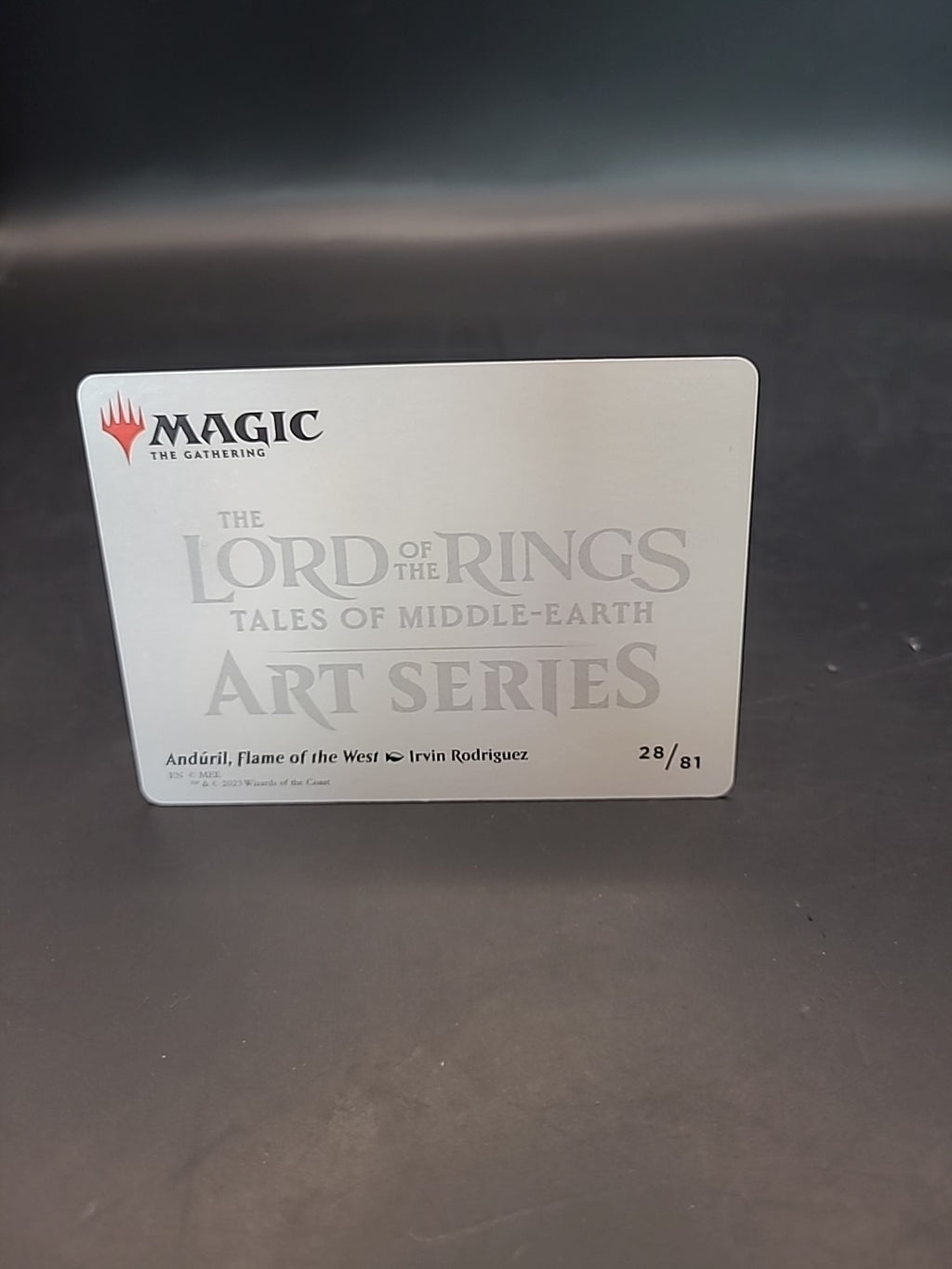 Magic MTG Anduril, Flame of the West Art Card Art Series: Lord of the Rings