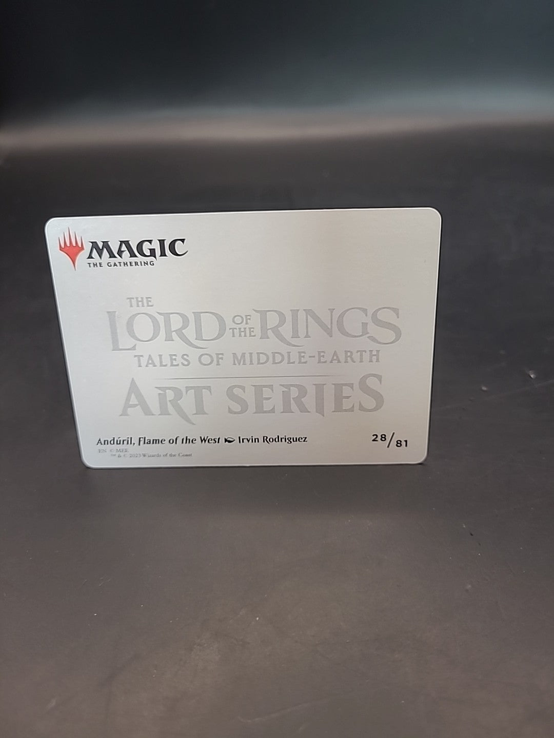 Magic MTG Anduril, Flame of the West Art Card Art Series: Lord of the Rings