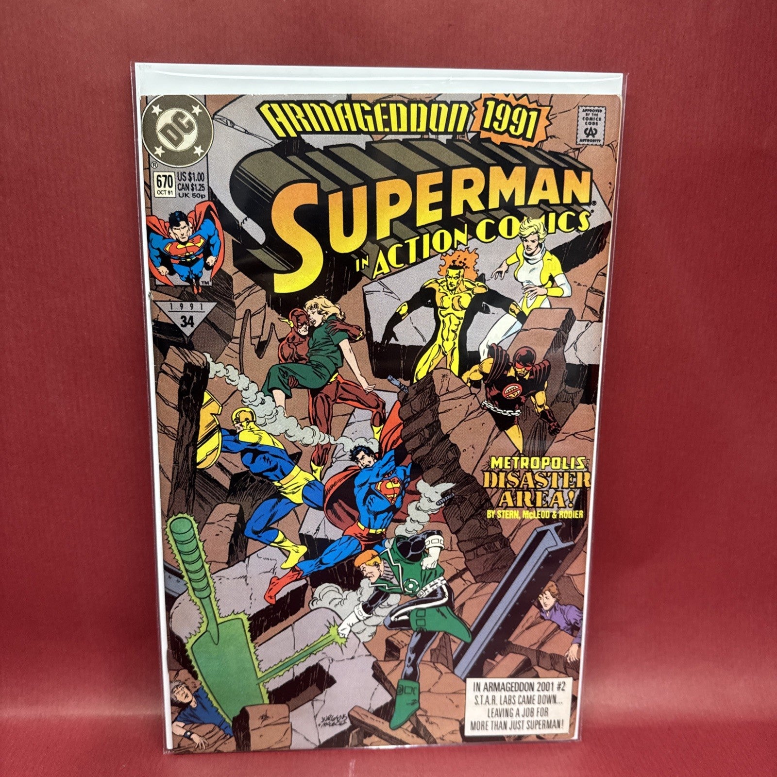 Superman In Action Comics Armageddon 1991 #670