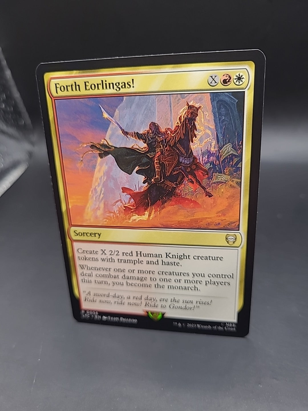 Forth Eorlingas! / Magic MTG / Lord of the Rings - Rare - NM - R 0056