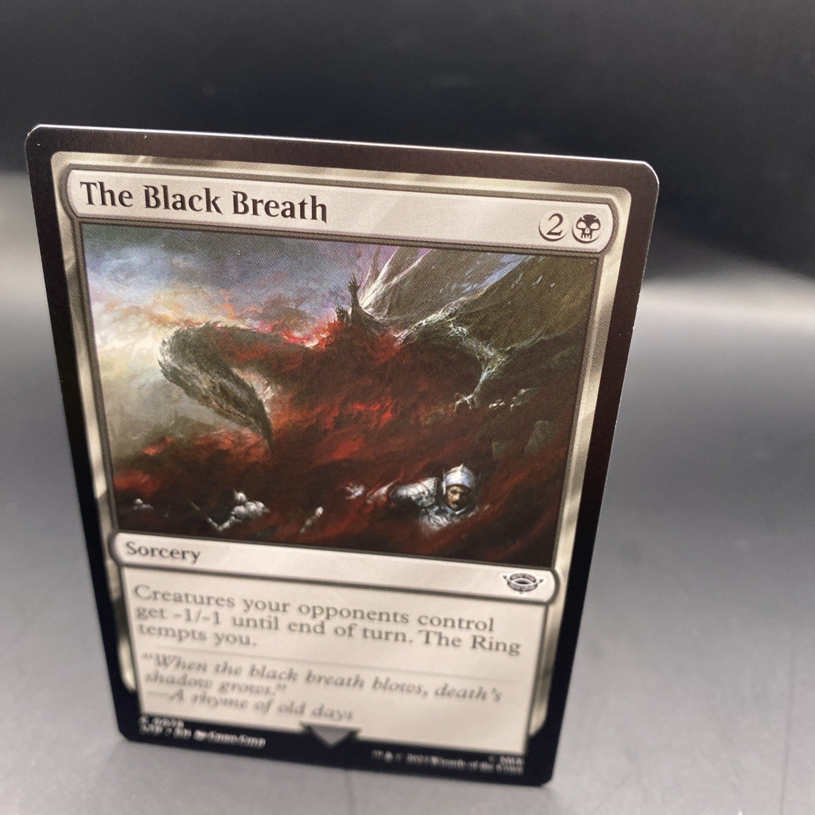 MTG The Black Breath (Foil) [Tales of Middle-Earth, + Regular Card