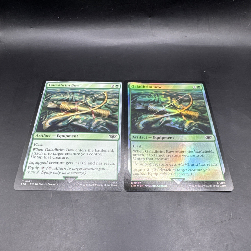 Galadhrim Bow (LTR) MTG Foil C0167 + Regular Card