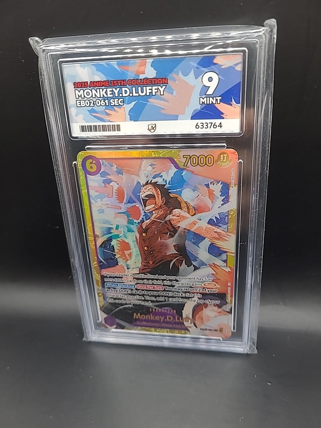 2025 ONE PIECE PREMIUM BOOSTER VOL 2 ENGLISH MONKEY D. LUFFY EB02-061 ACE 9