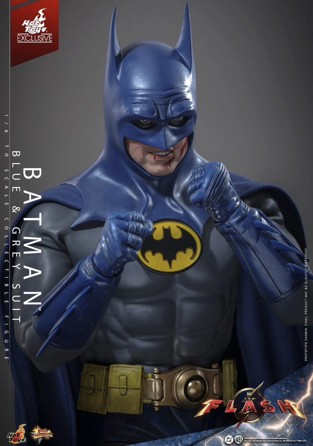 Hot Toys MMS834 1/6 Scale Action Figure The Flash Batman (Blue & Grey Suit)