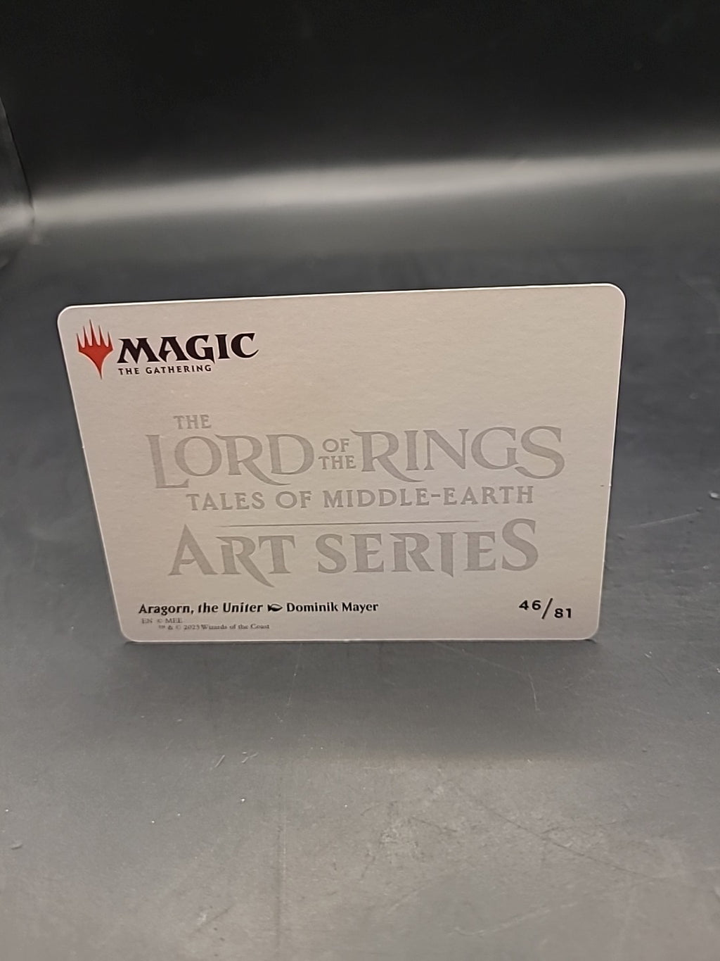 1x Art Series (46/81) - Aragorn, the Uniter MTG The Lord of the Rings: Tales of 