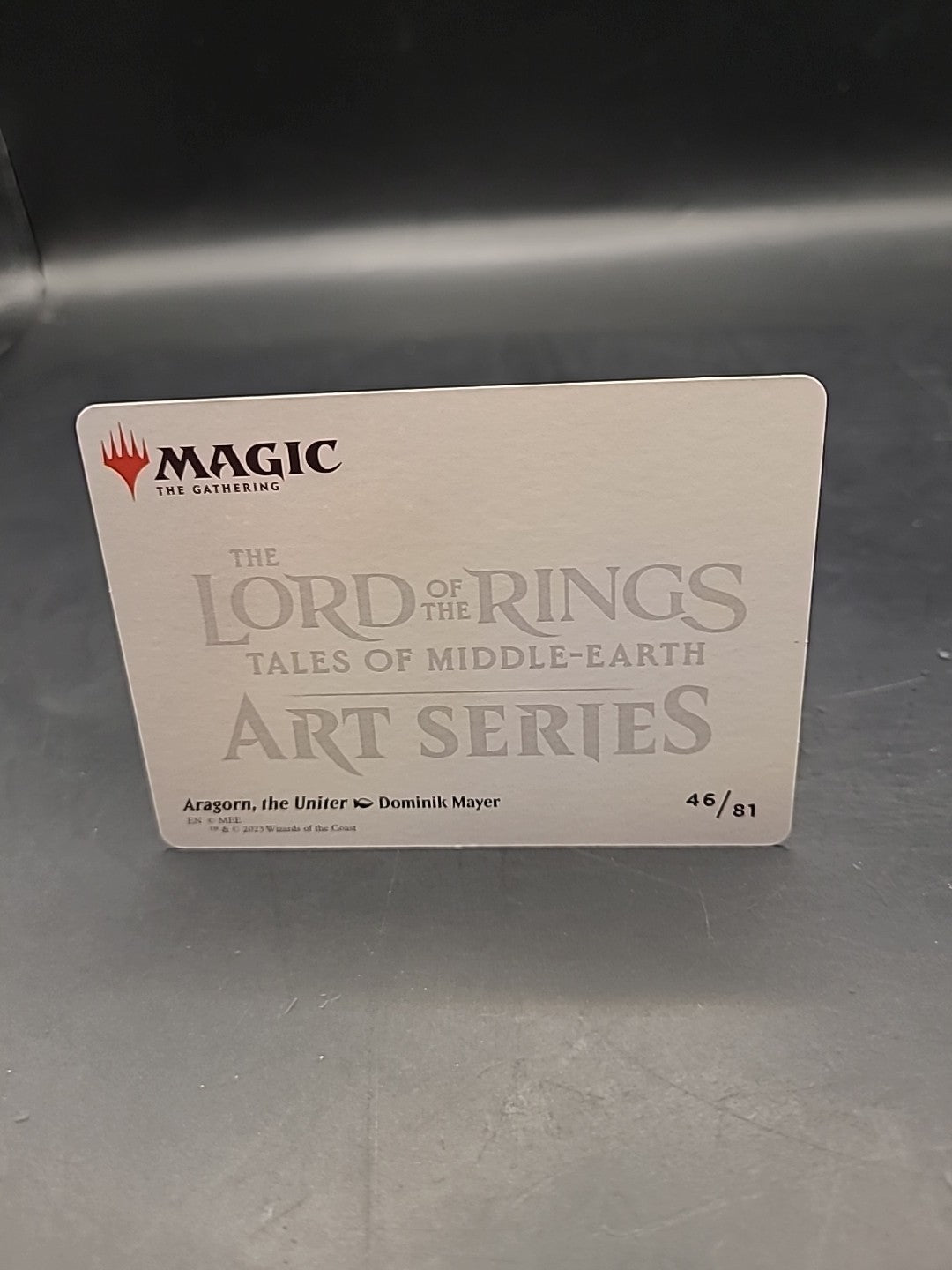 1x Art Series (46/81) - Aragorn, the Uniter MTG The Lord of the Rings: Tales of 