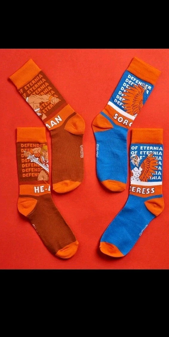 HE-MAN THE MASTERS OF THE UNIVERSE ‘NICE’ 12 DAYS OF SOCKS ADVENT CALENDAR Xmas 