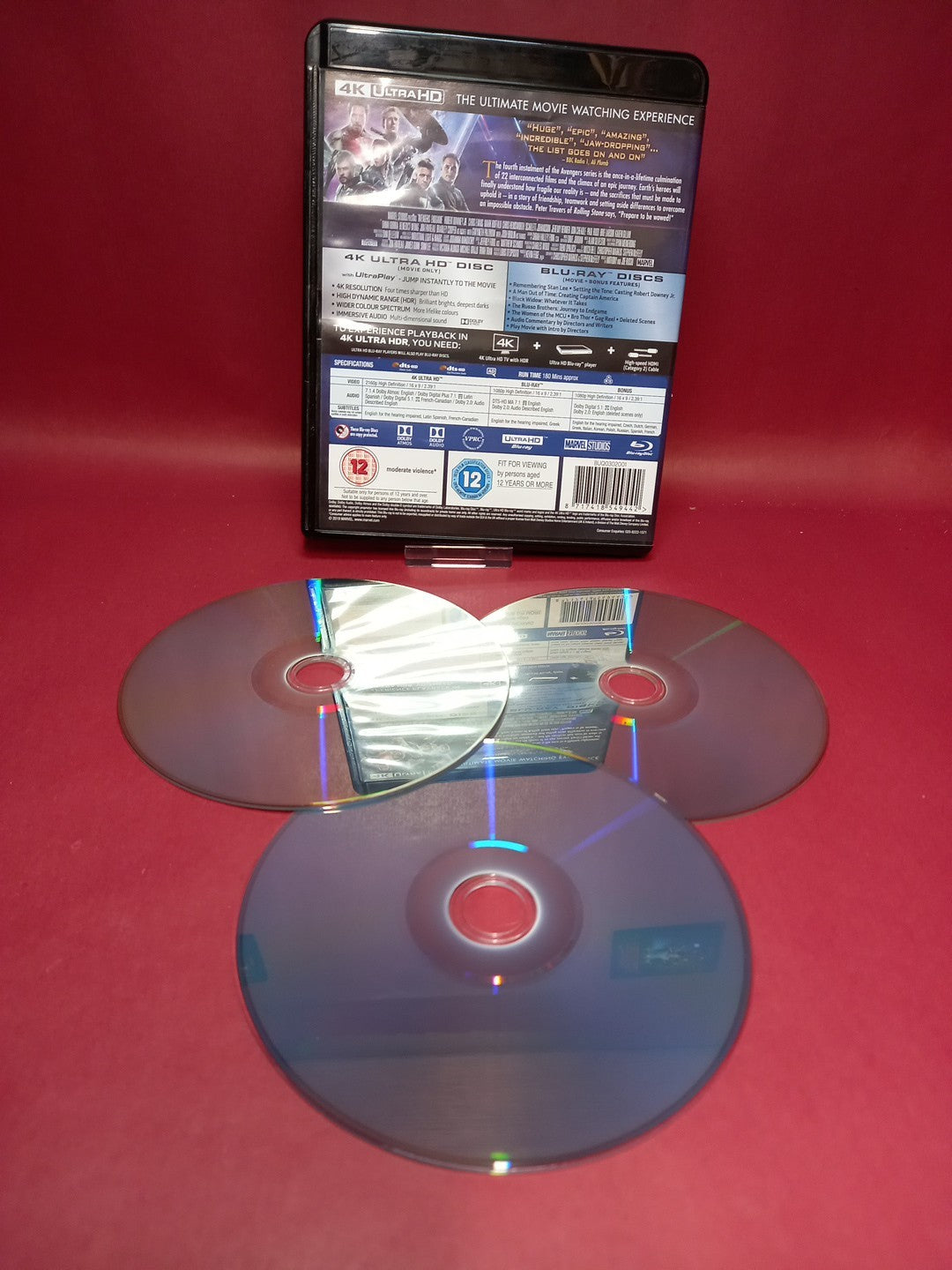 Avengers - Endgame (4K UHD + Blu-Ray) REGION ABC